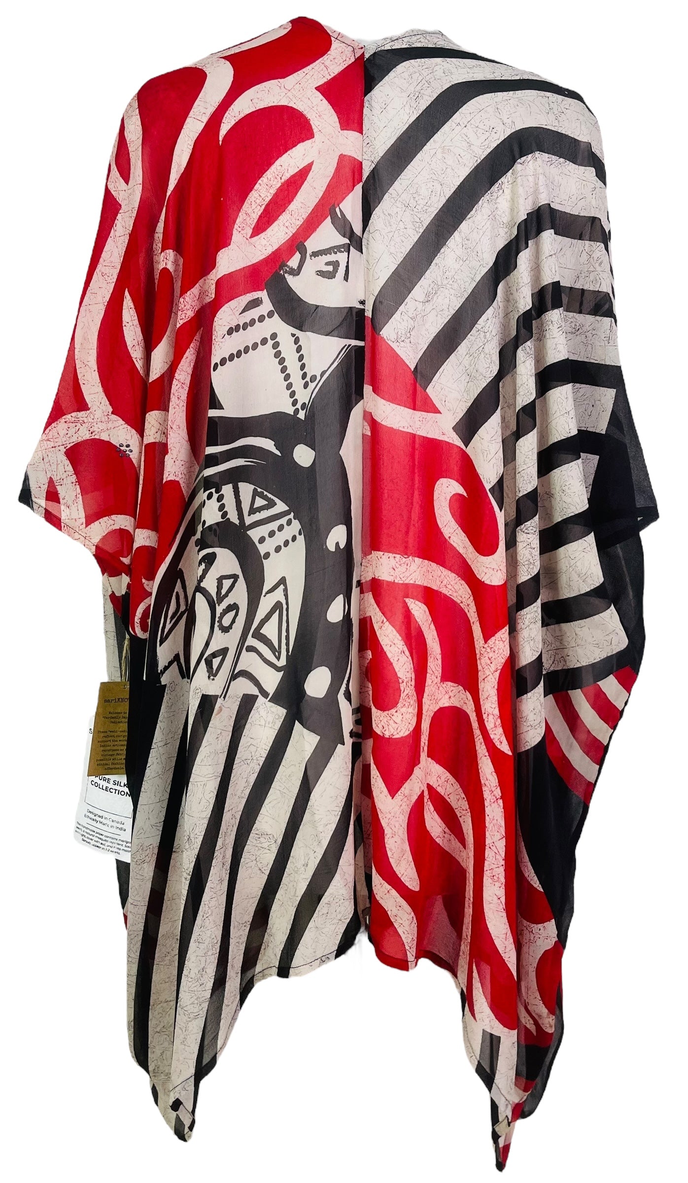 PRG7590 Sheer Wabi Sabi Pure Silk Cardigan