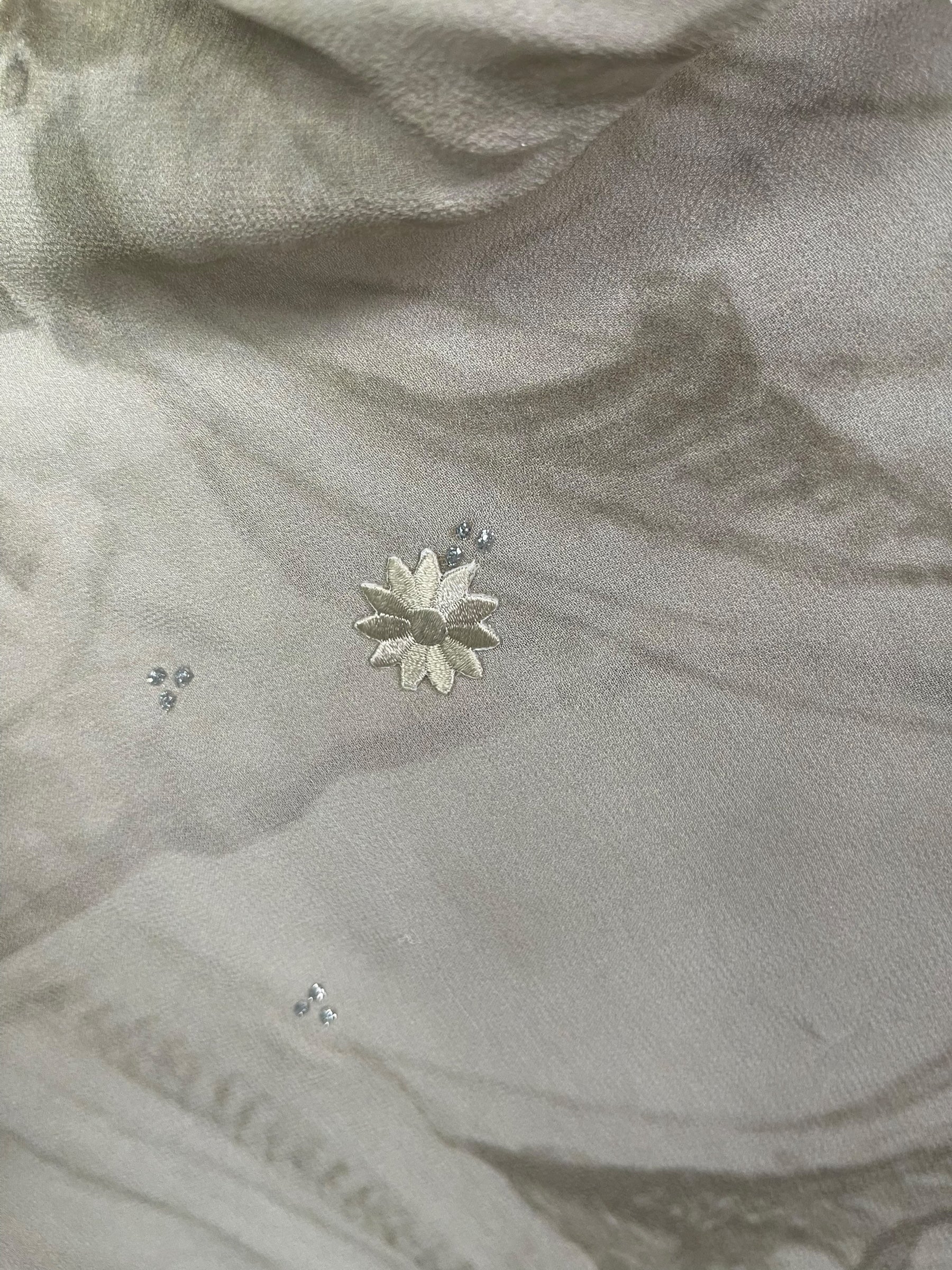 PRG7956 Sheer Avatar Pure Silk Self Pocket Tunic Dress