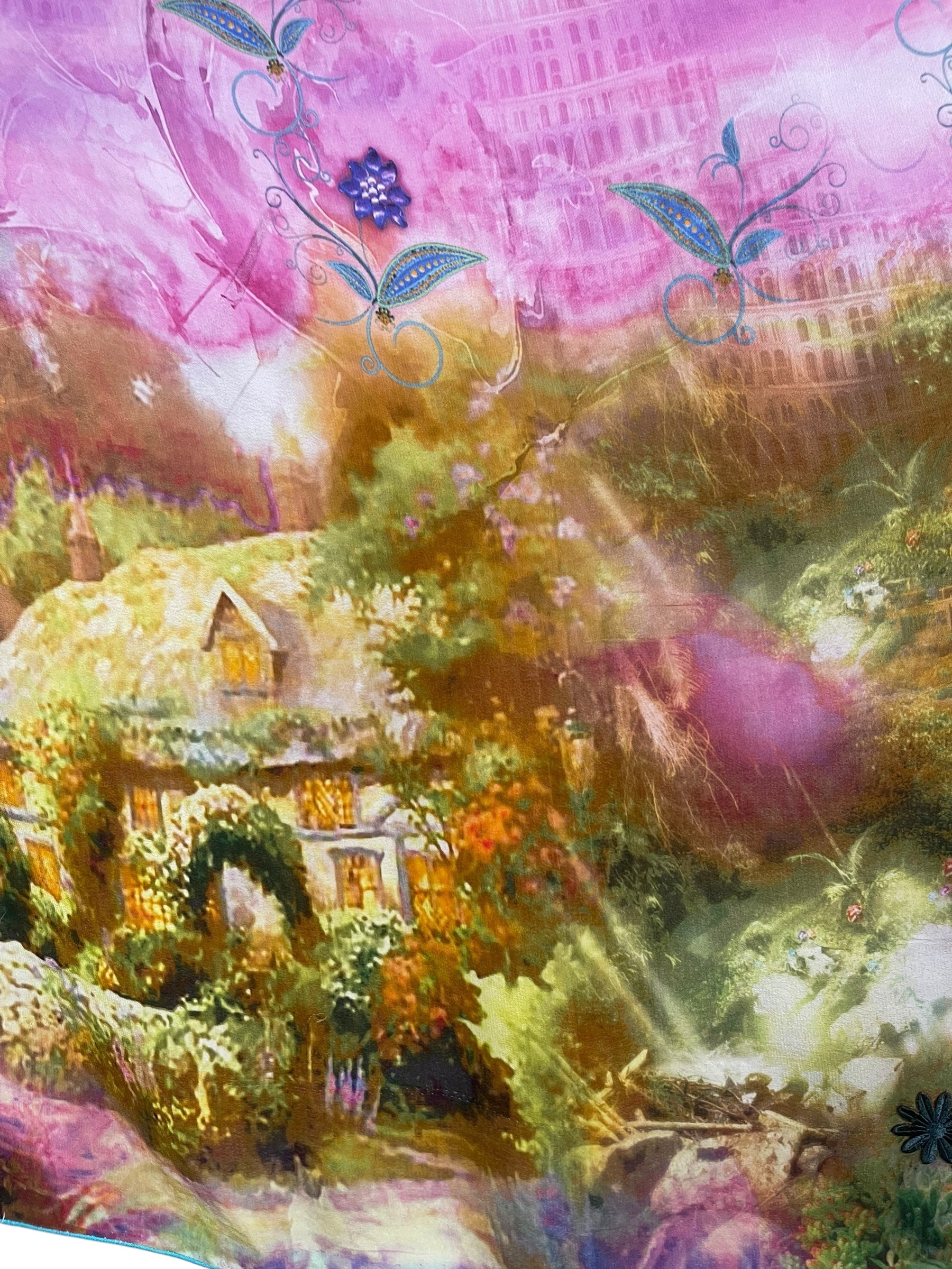 PREVIEW PRC8493  Avatar Pure Silk Capelet Poncho by FEBRUARY2026 – Handmade ethical Poncho from sariKNOTsari using upcycled silk. Designed in Canada for travel and slow fashion, loved from Toronto to LA to Sydney.