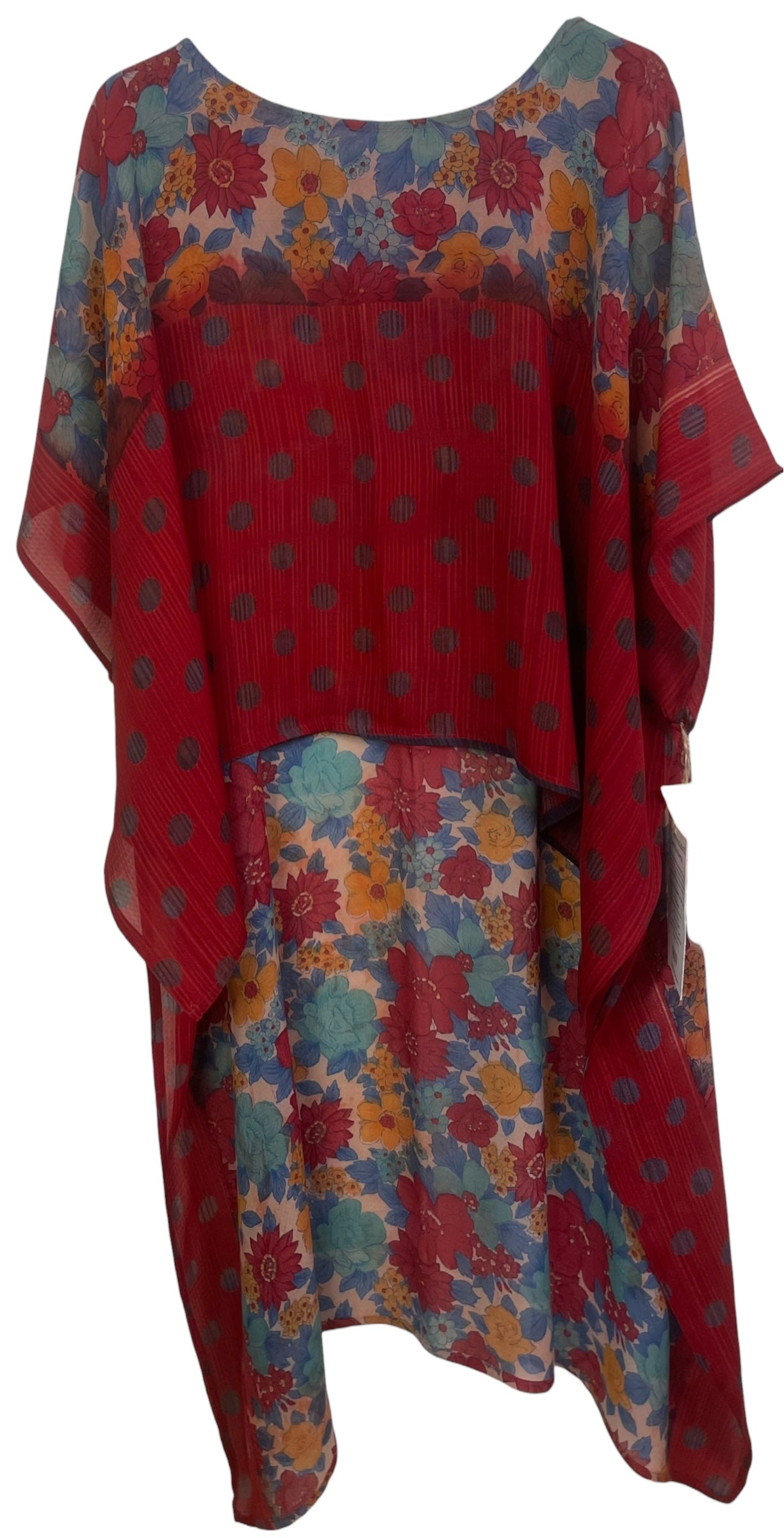 PRG8533 Sheer Wabi Sabi Pure Silk Hi Lo Top