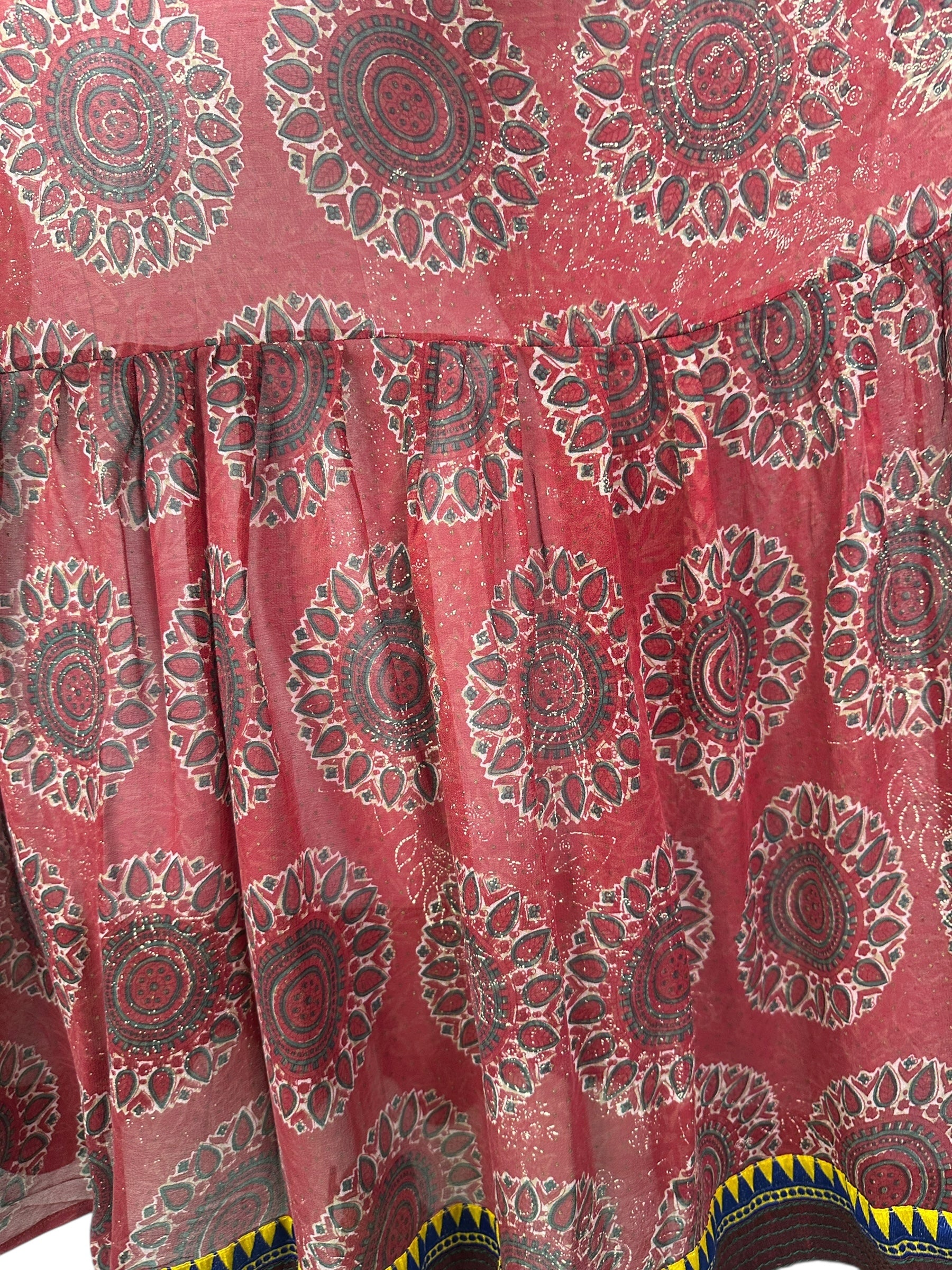 PRG8421 Sheer Avatar Pure Silk Boxy Babydoll Dress