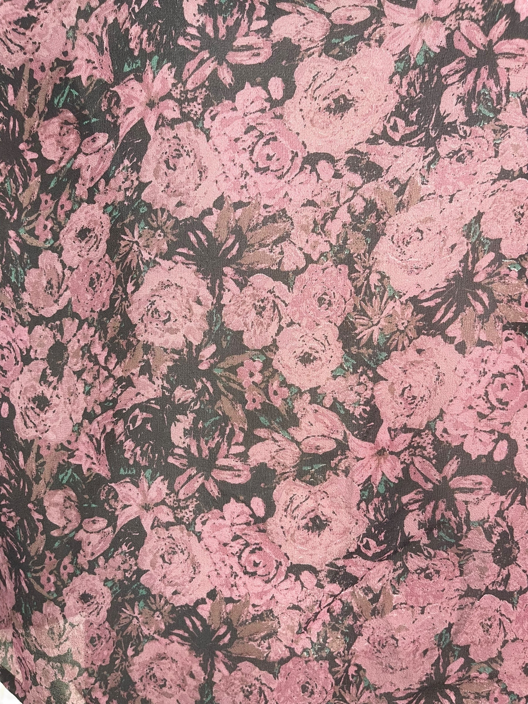 PRG8119 Sheer Avatar Pure Silk Side Slit Top