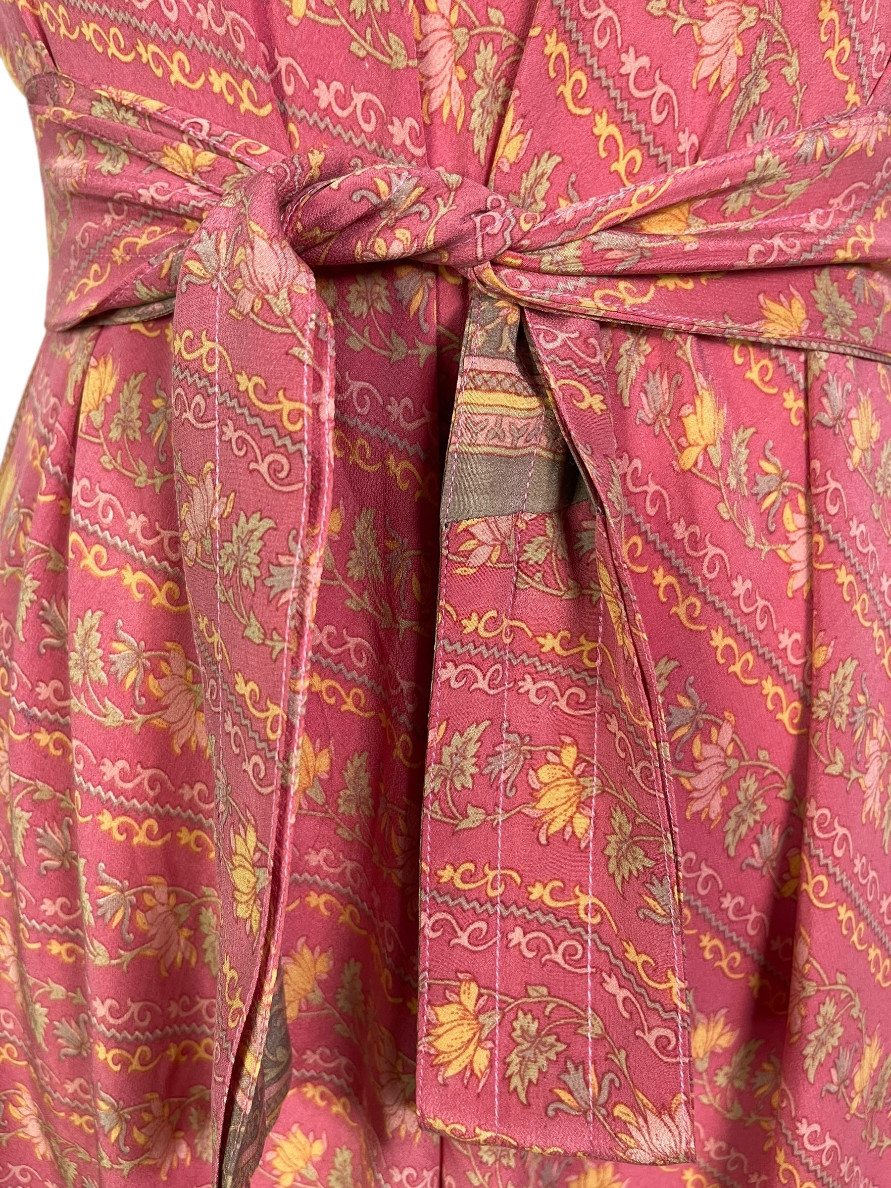 PRC7231 Avatar Pure Silk Maxi Dress with Belt