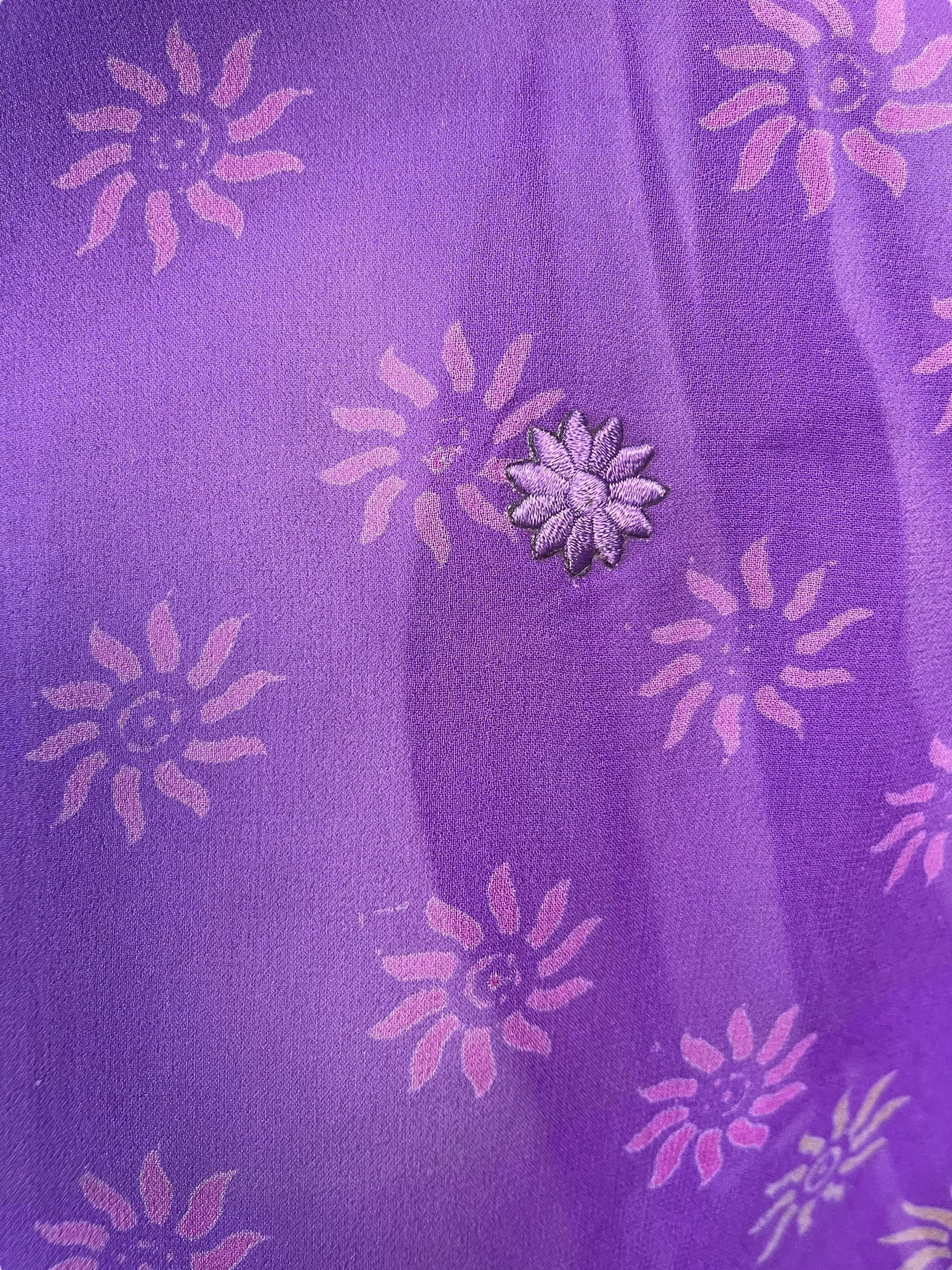 PRG7355 Sheer Wabi Sabi Pure Silk Short Kaftan Tunic With No Slits