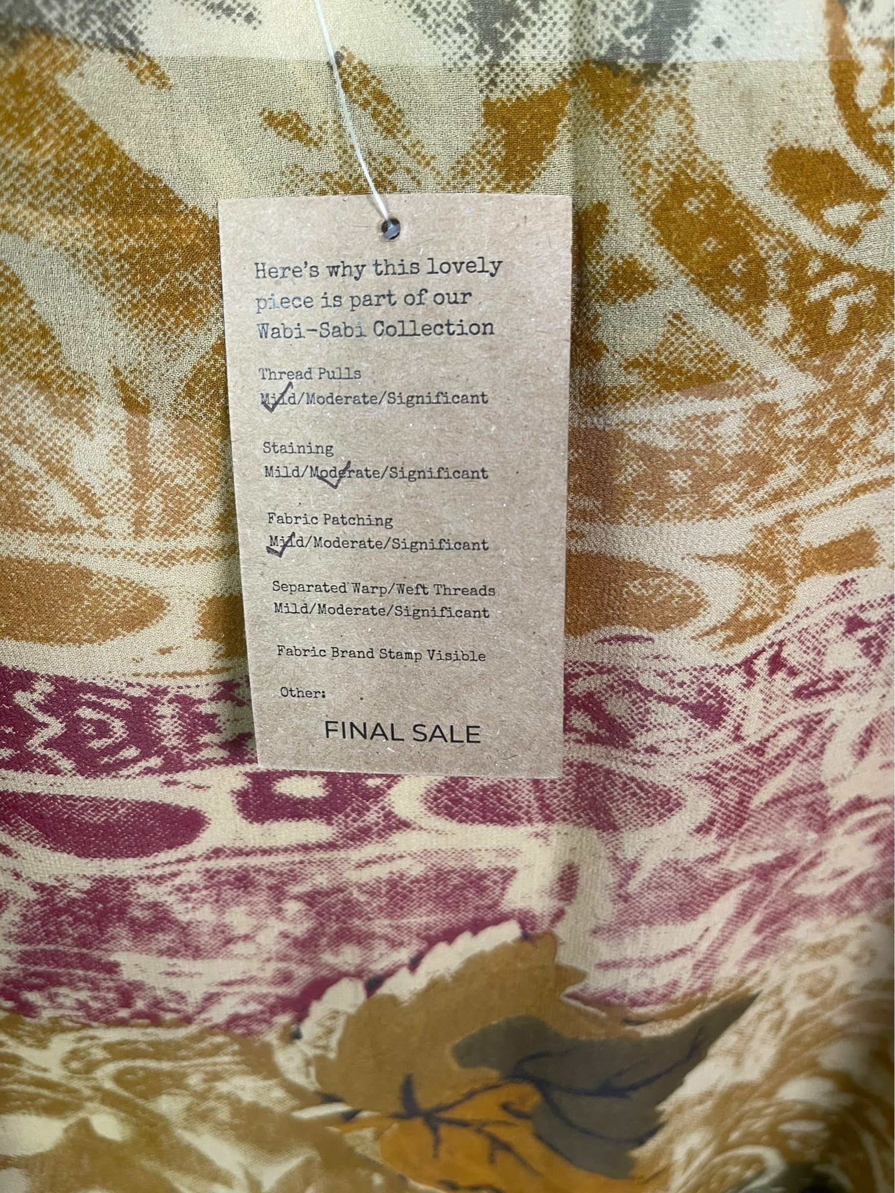 PRG8573 Sheer  Wabi Sabi Pure Silk Kimono Sleeved Duster with Belt