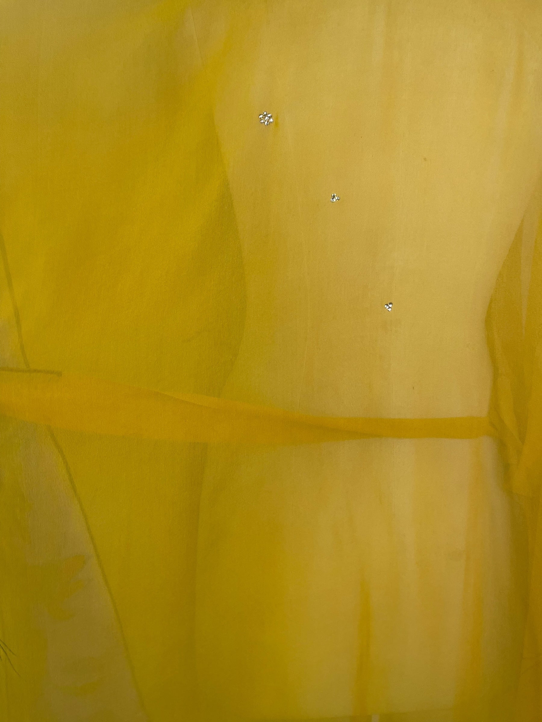 PRG8561 Sheer Avatar Long Pure Silk Kimono Sleeved Duster with Belt