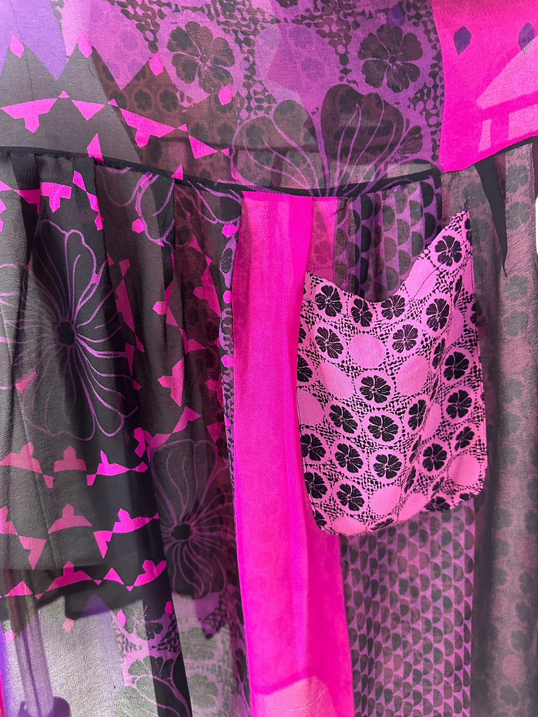 PRG8417 Sheer Avatar Pure Silk Boxy Babydoll Dress