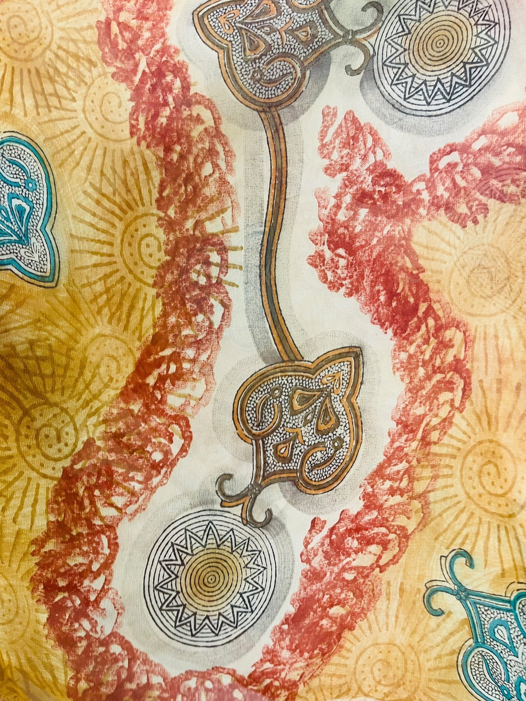 PRG7715 Sheer Avatar Pure Silk Capelet Poncho