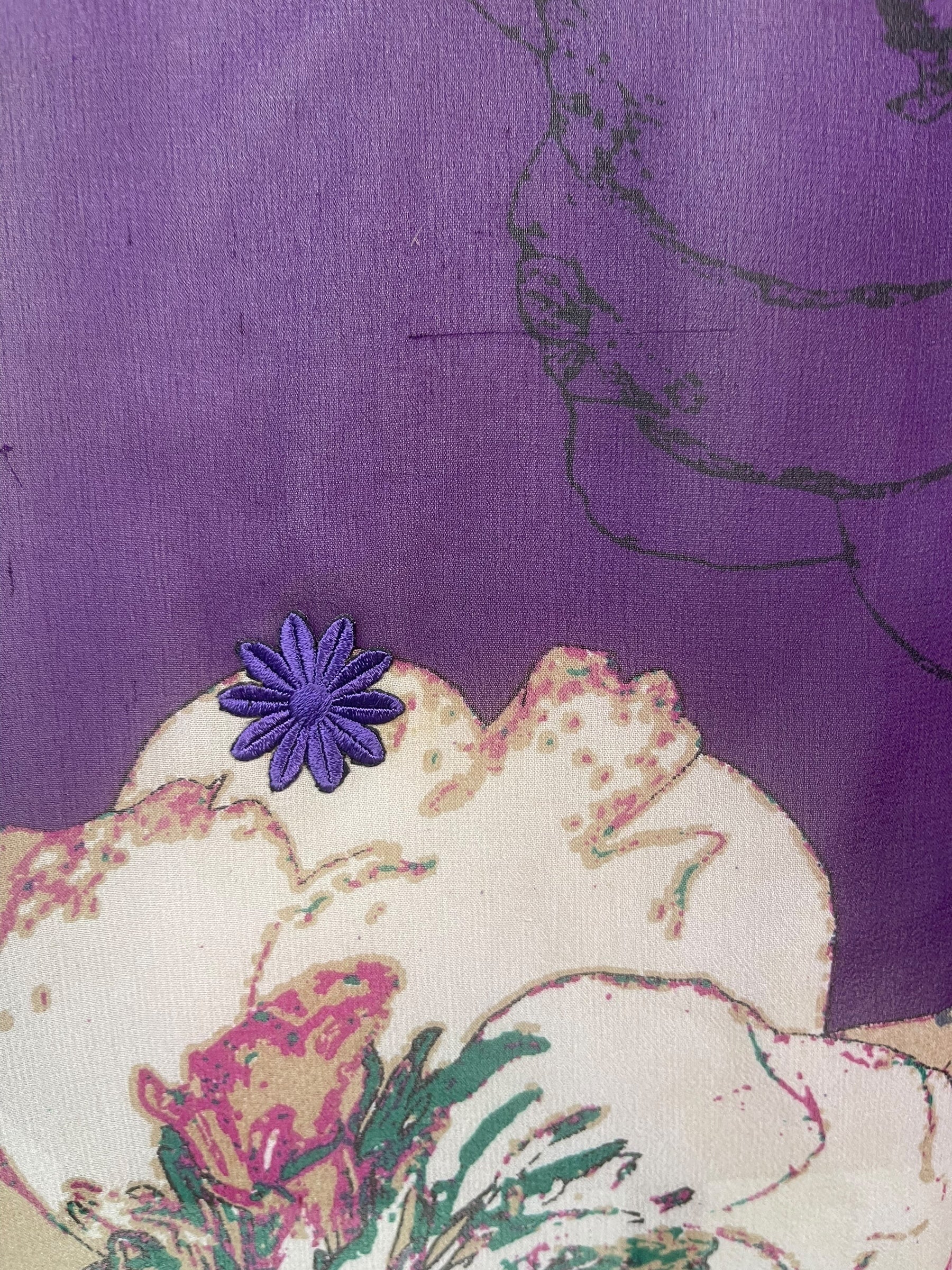 PREVIEW PRG8624 Sheer Avatar Pure Silk Kimono-Sleeved Jacket with Belt by FEBRUARY2026 – Handmade ethical Short Kimono from sariKNOTsari using upcycled silk. Designed in Canada for travel and slow fashion, loved from Toronto to LA to Sydney.