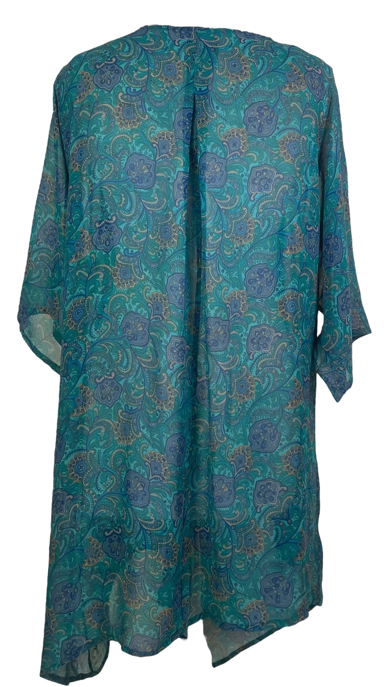 PRG7960 Sheer Avatar Pure Silk Self Pocket Tunic Dress