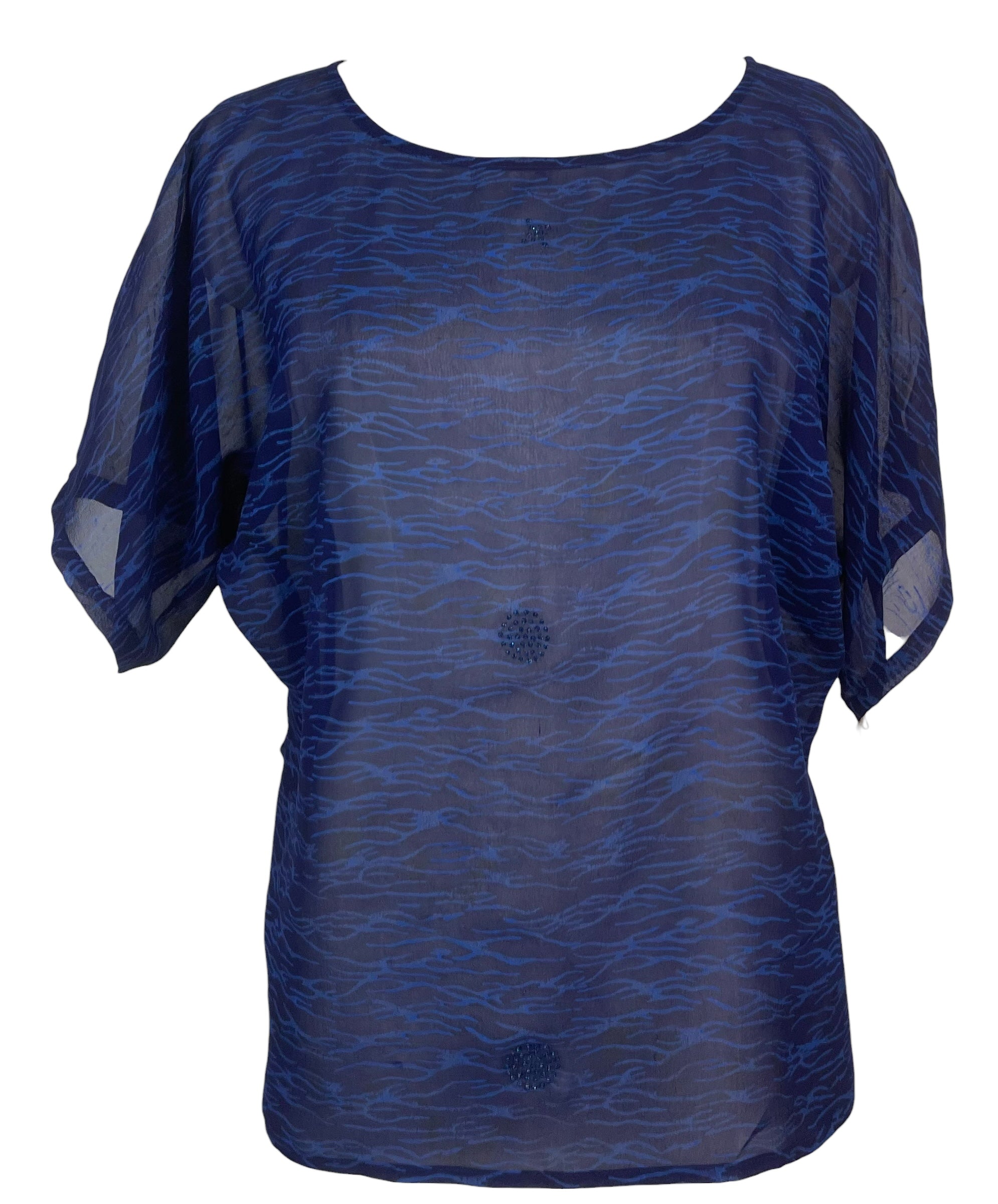 PREVIEW PRG8602 Sheer Avatar Pure Silk Side Slit Top by FEBRUARY2026 – Handmade ethical Side Slit Top from sariKNOTsari using upcycled silk. Designed in Canada for travel and slow fashion, loved from Toronto to LA to Sydney.