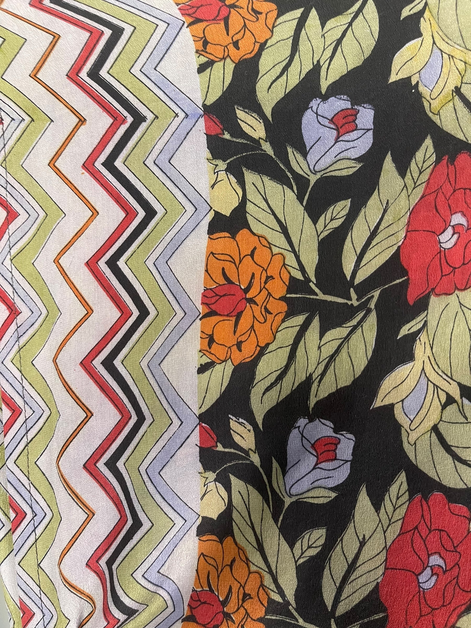 PRC8558 Wabi Sabi Pure Silk Kimono Sleeved Duster with Belt