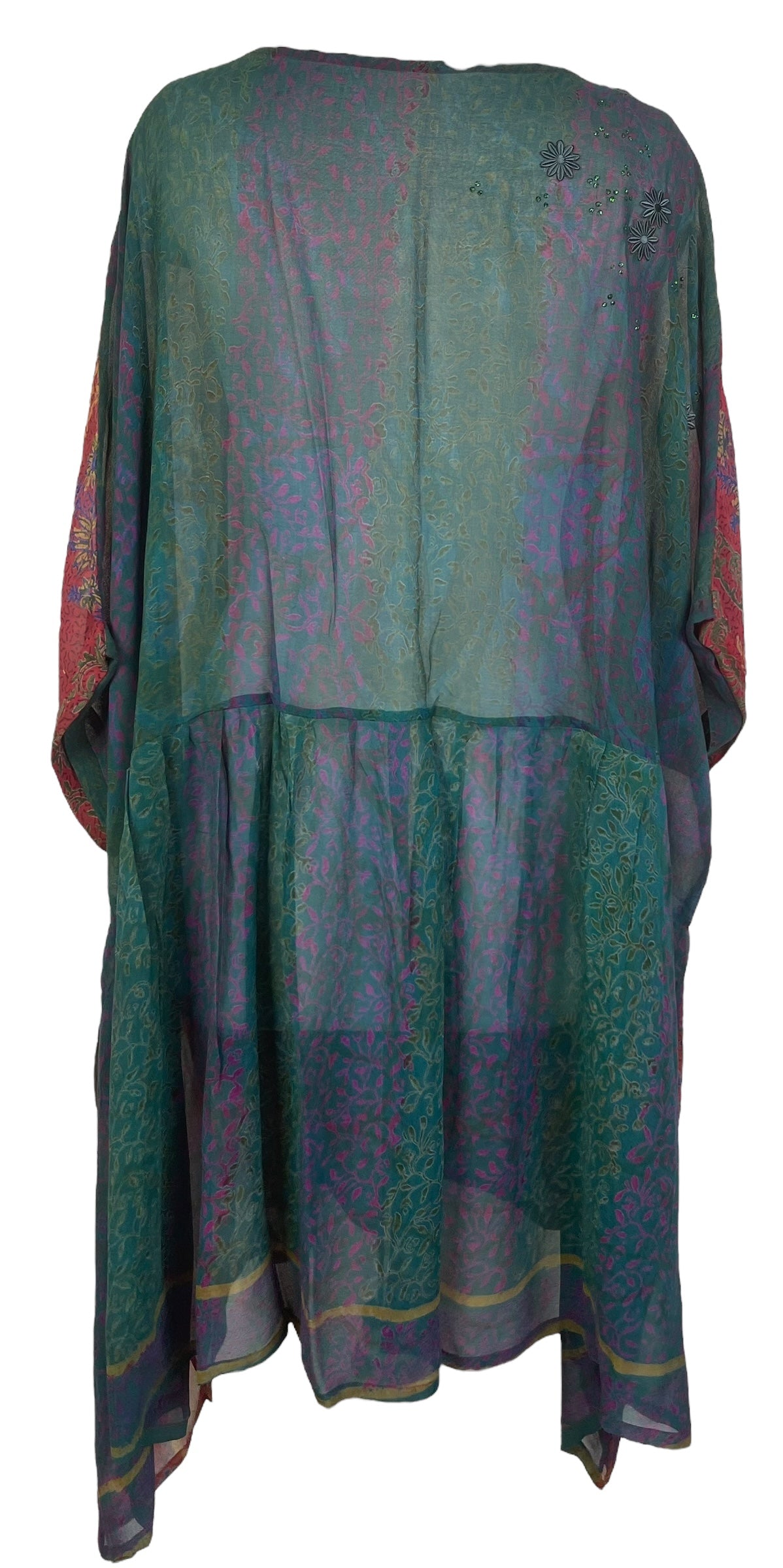 PRG7741 Sheer Avatar Pure Silk Boxy Babydoll Dress