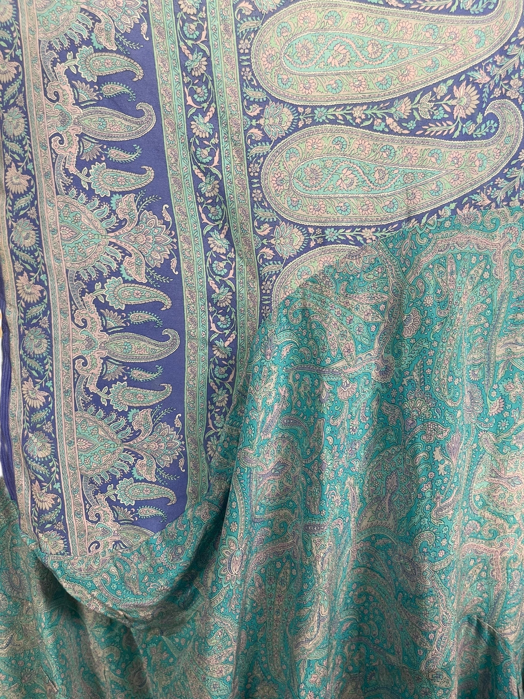 PRC7970 Avatar Pure Silk Sculptural Long Tunic Dress