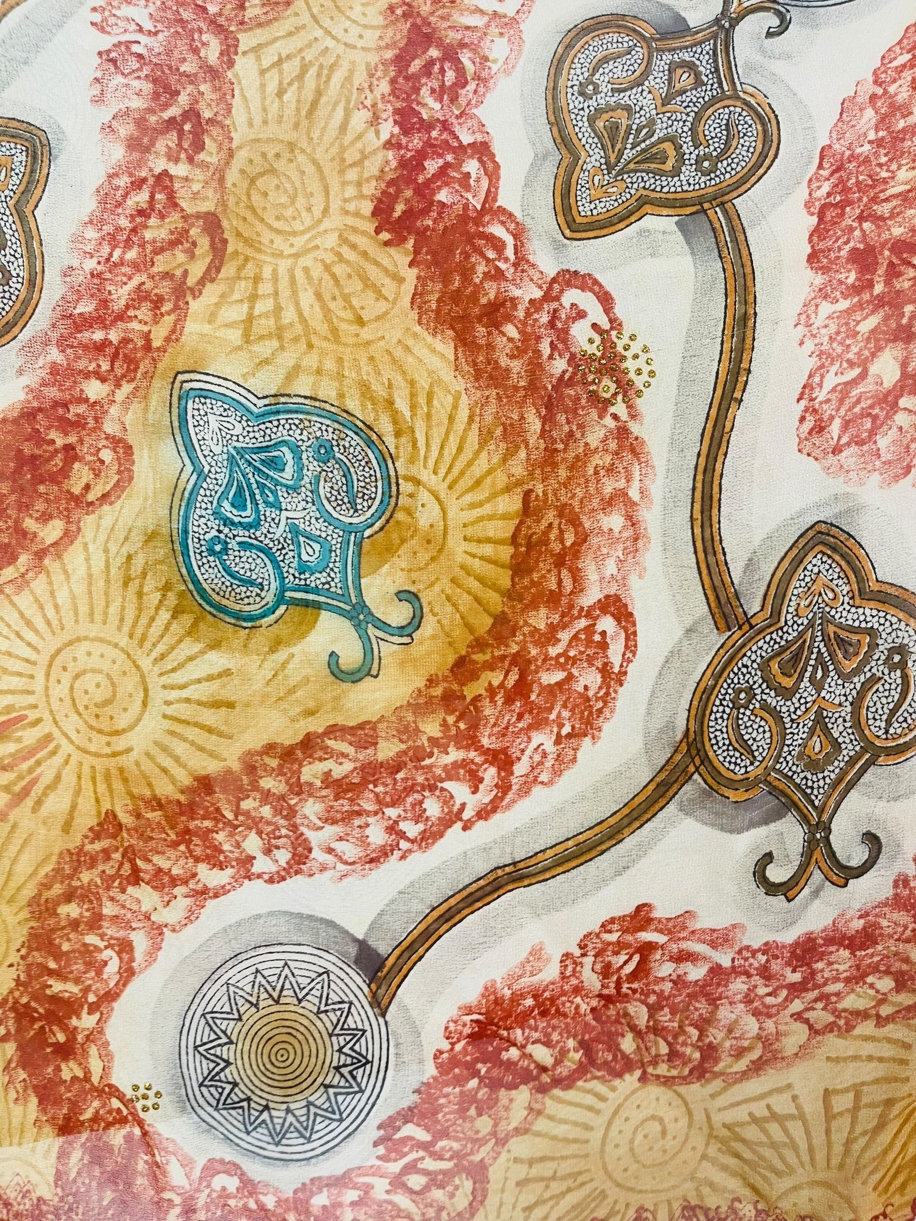 PRG7715 Sheer Avatar Pure Silk Capelet Poncho