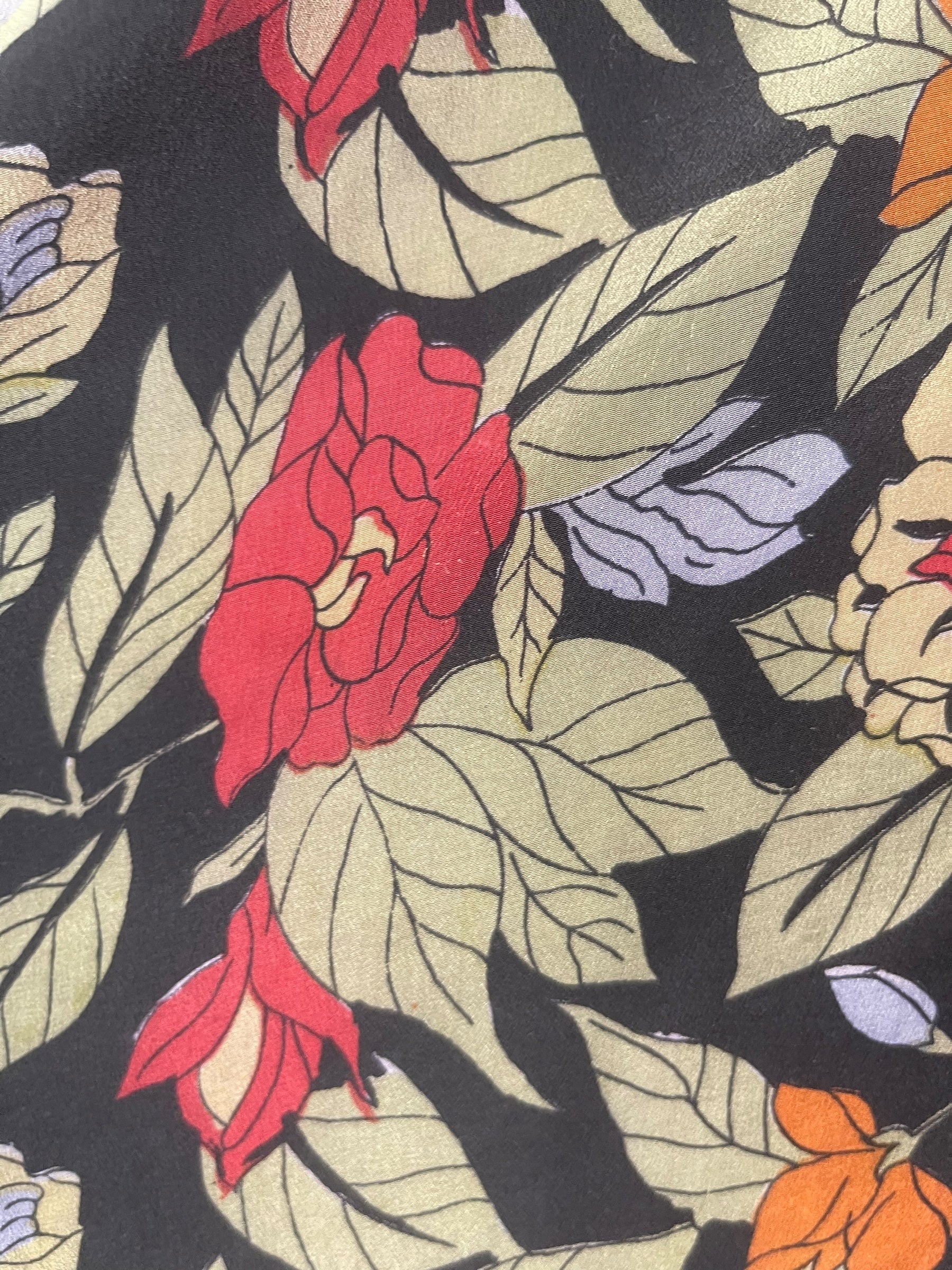 PRC8558 Wabi Sabi Pure Silk Kimono Sleeved Duster with Belt