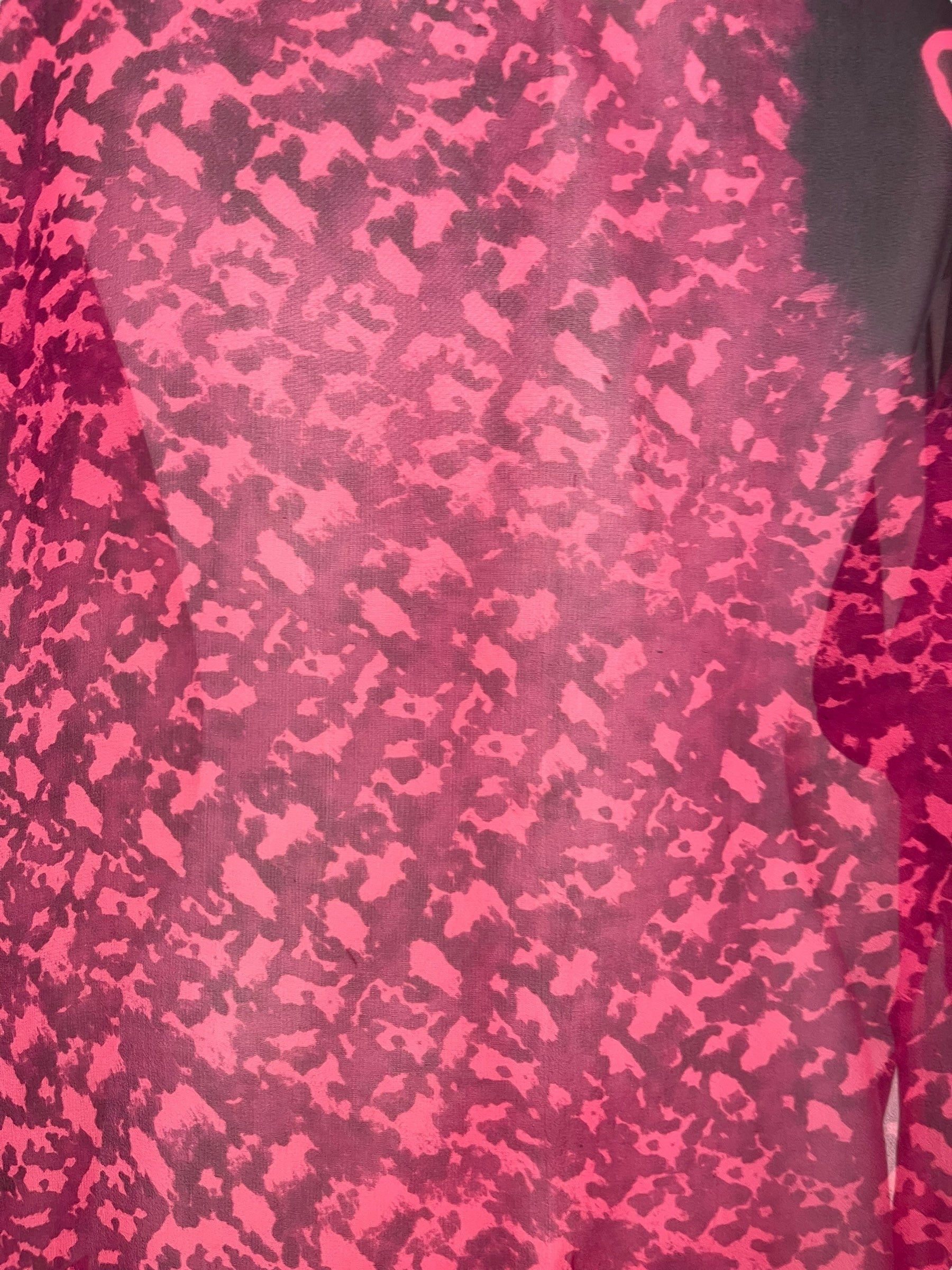 PRG7831 Sheer Wabi Sabi Pure Silk Side Slit Top