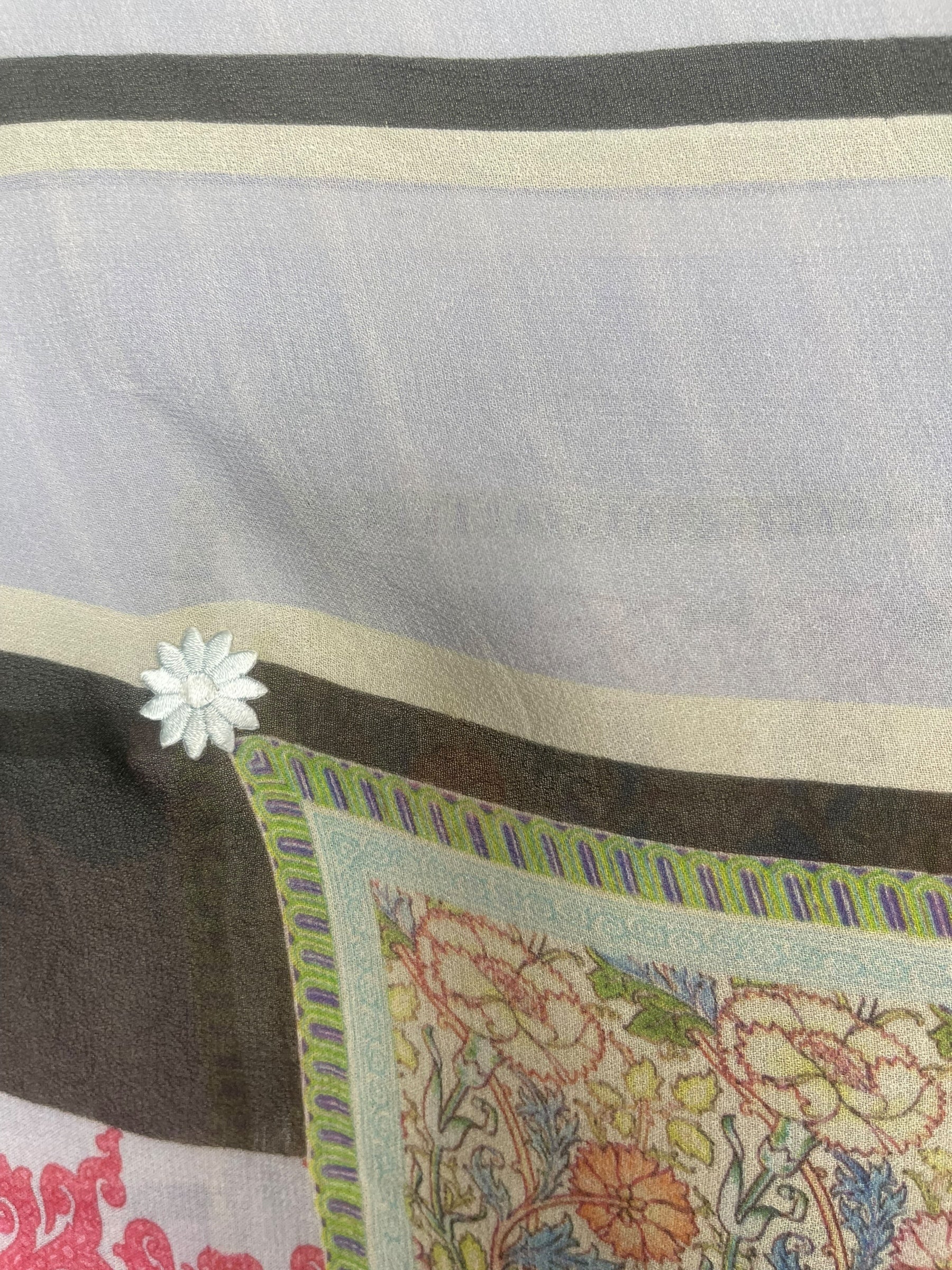 PREVIEW PRG8619 Sheer  Wabi Sabi Pure Silk Kimono-Sleeved Top