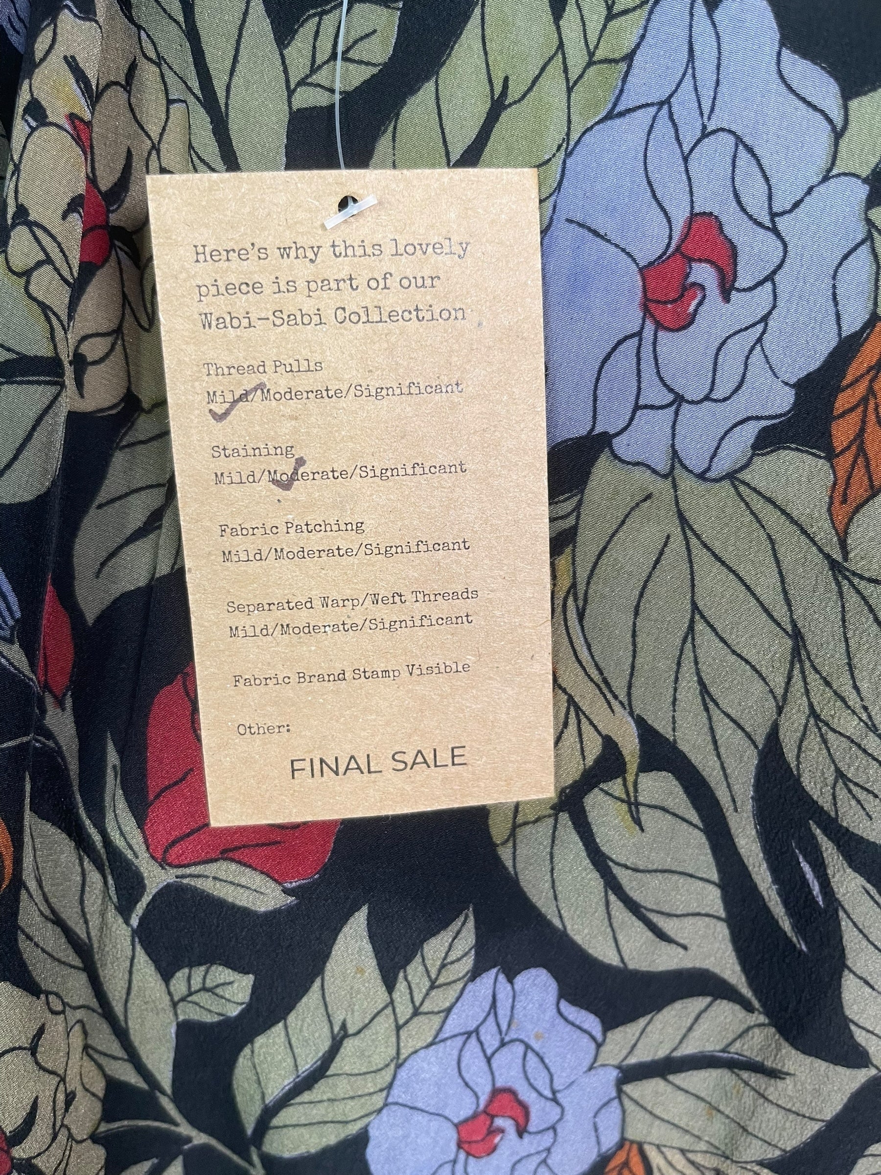 PRC8558 Wabi Sabi Pure Silk Kimono Sleeved Duster with Belt