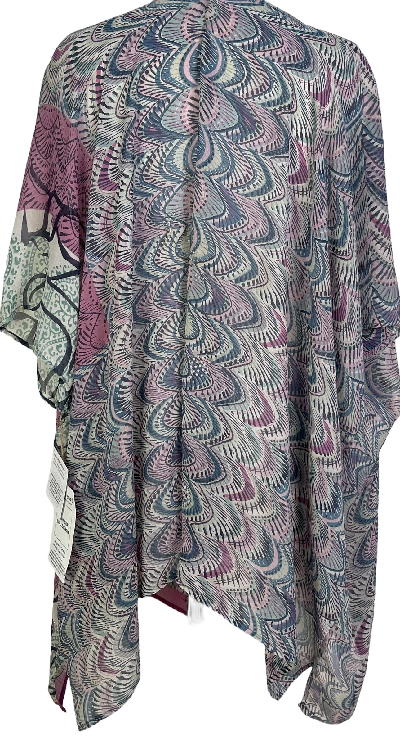 PRG7266 Sheer Wabi Sabi Pure Silk Cardigan