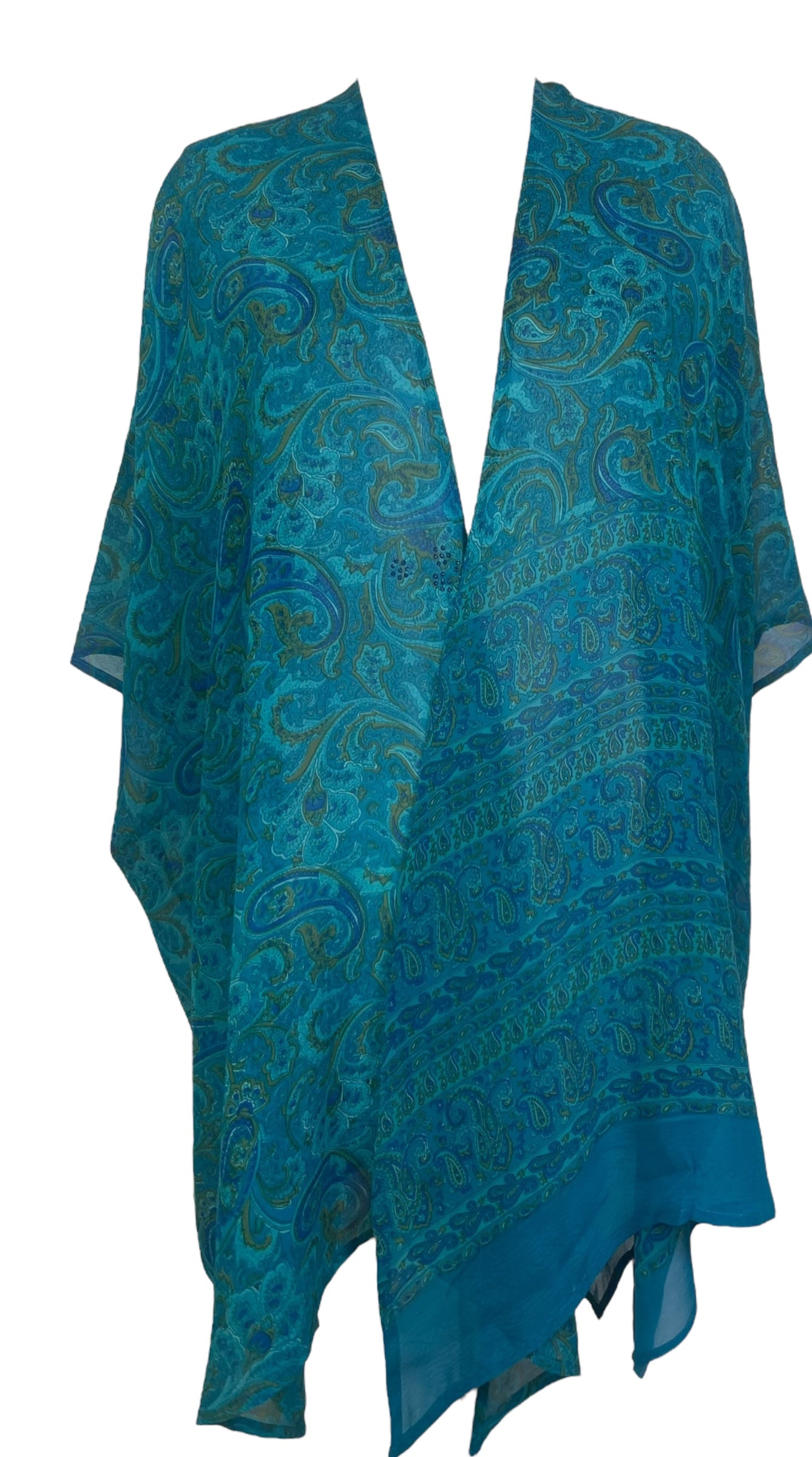 PRG8138 Sheer Avatar Pure Silk Cardigan