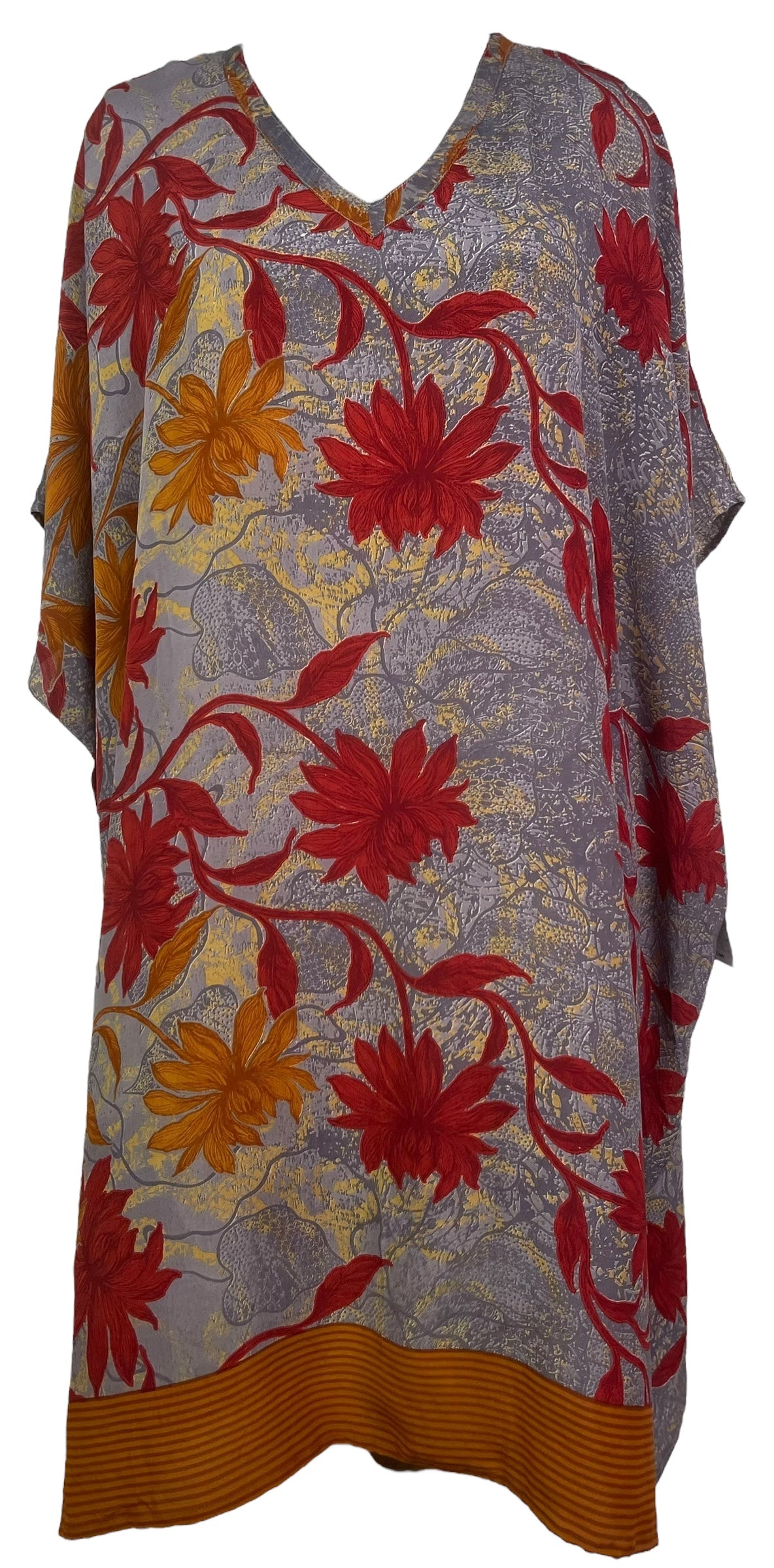 PRC7767 Avatar Pure Silk Midi Length Kaftan