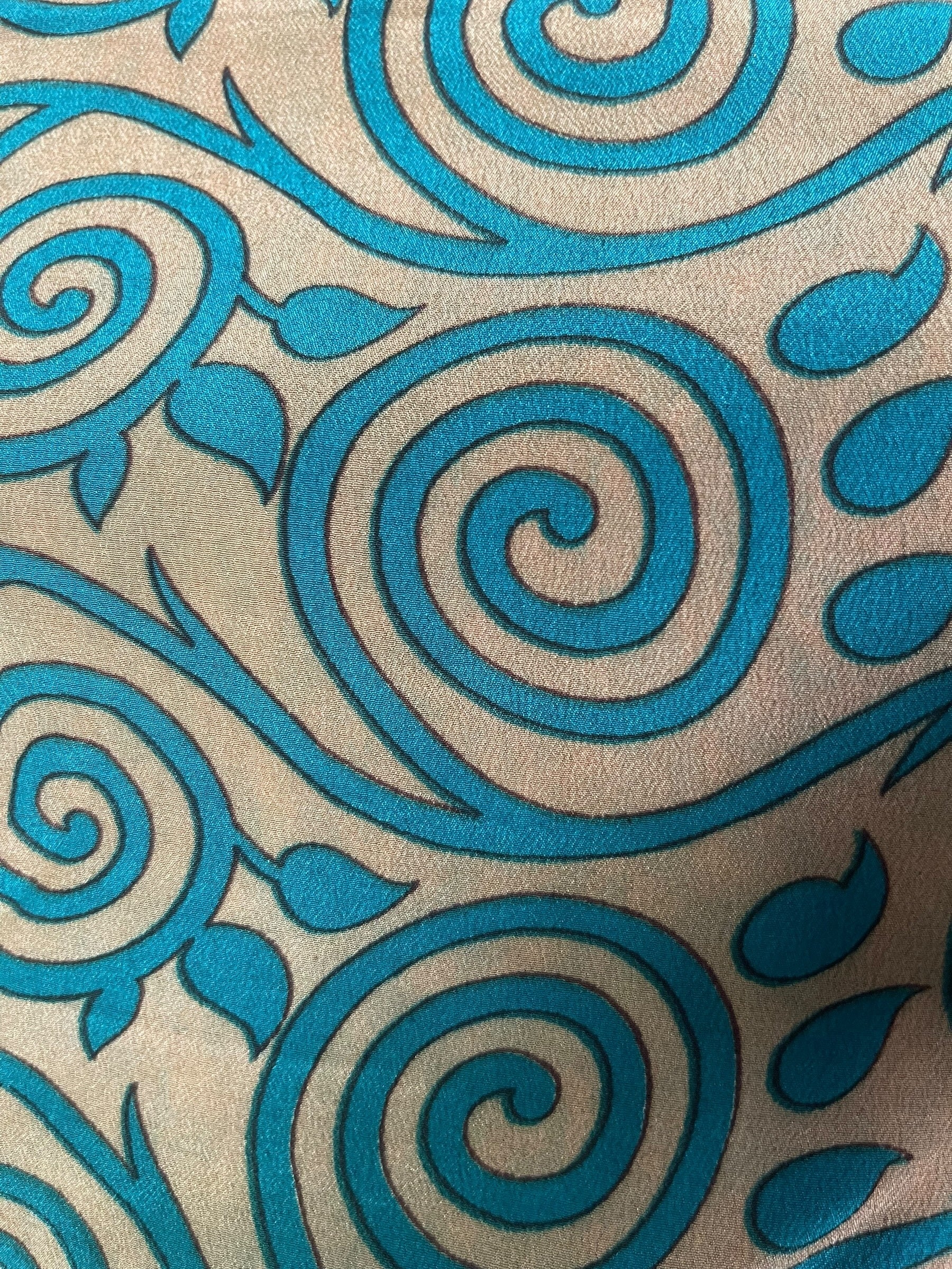 PRC7805 Avatar Pure Silk Self Pocket Tunic Dress