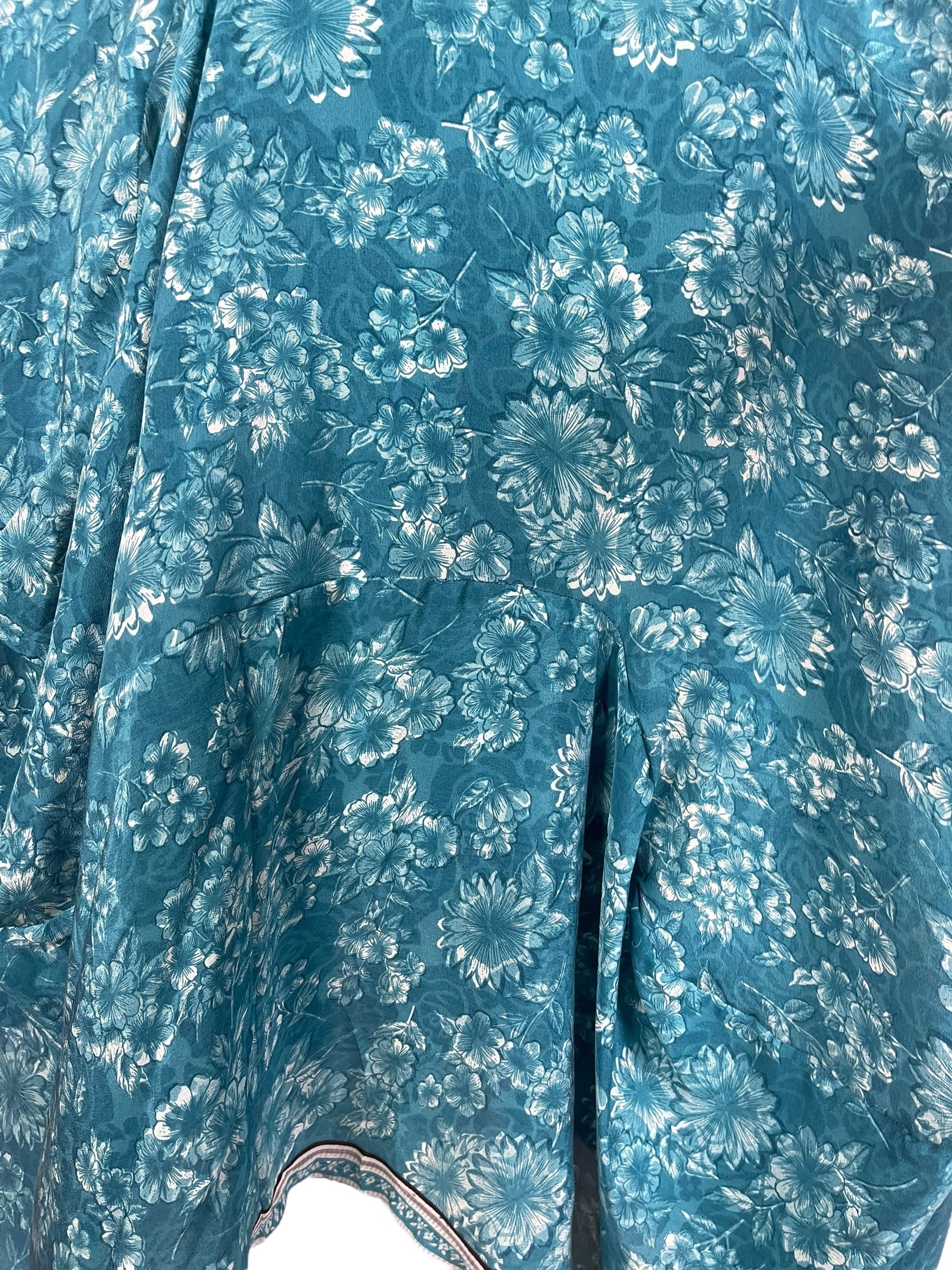 PRC7890 Avatar Pure Silk Sculptural Long Tunic Dress