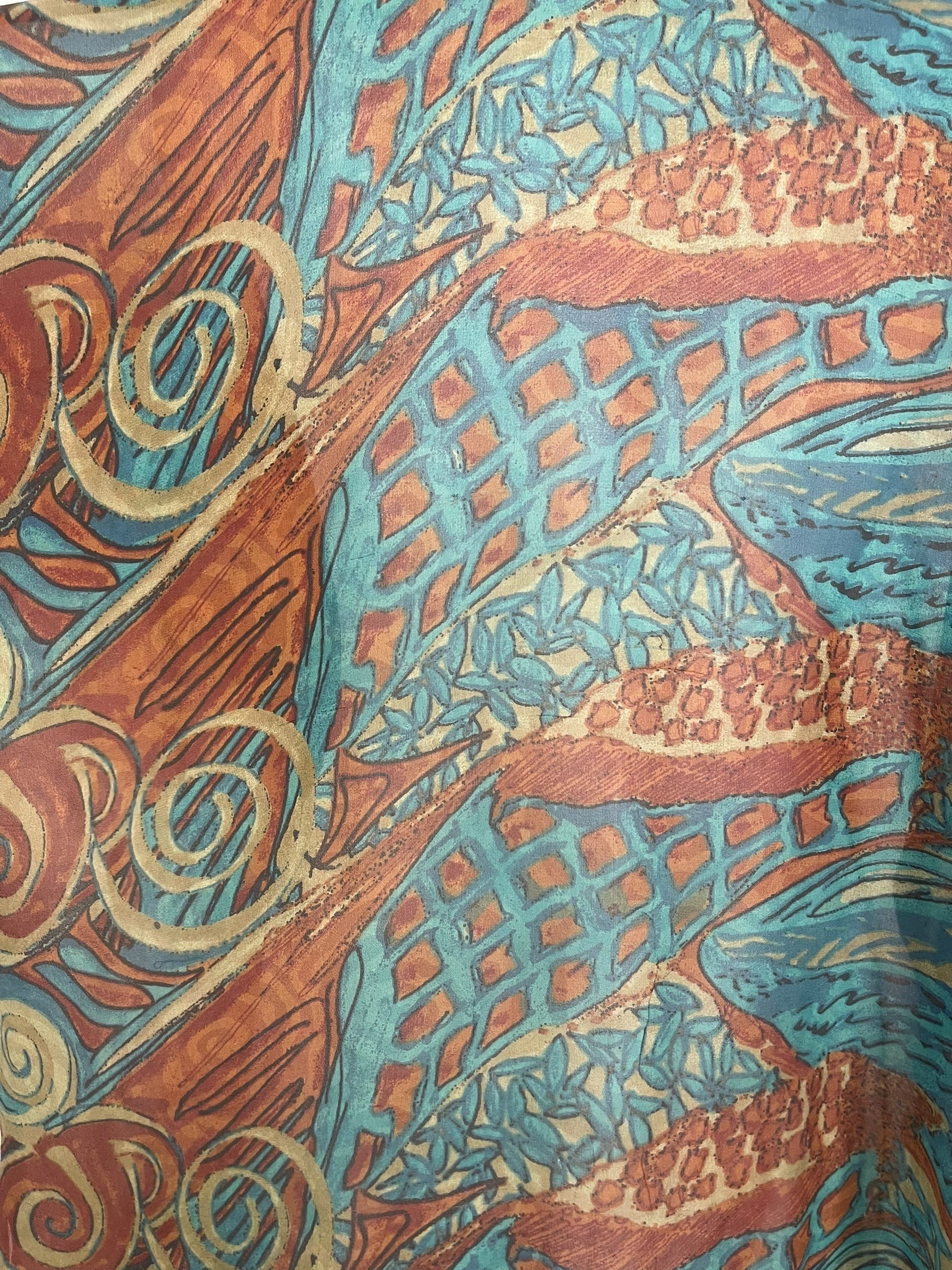 PRG8443 Wabi Sabi Pure Silk Long Tunic with Side Ties