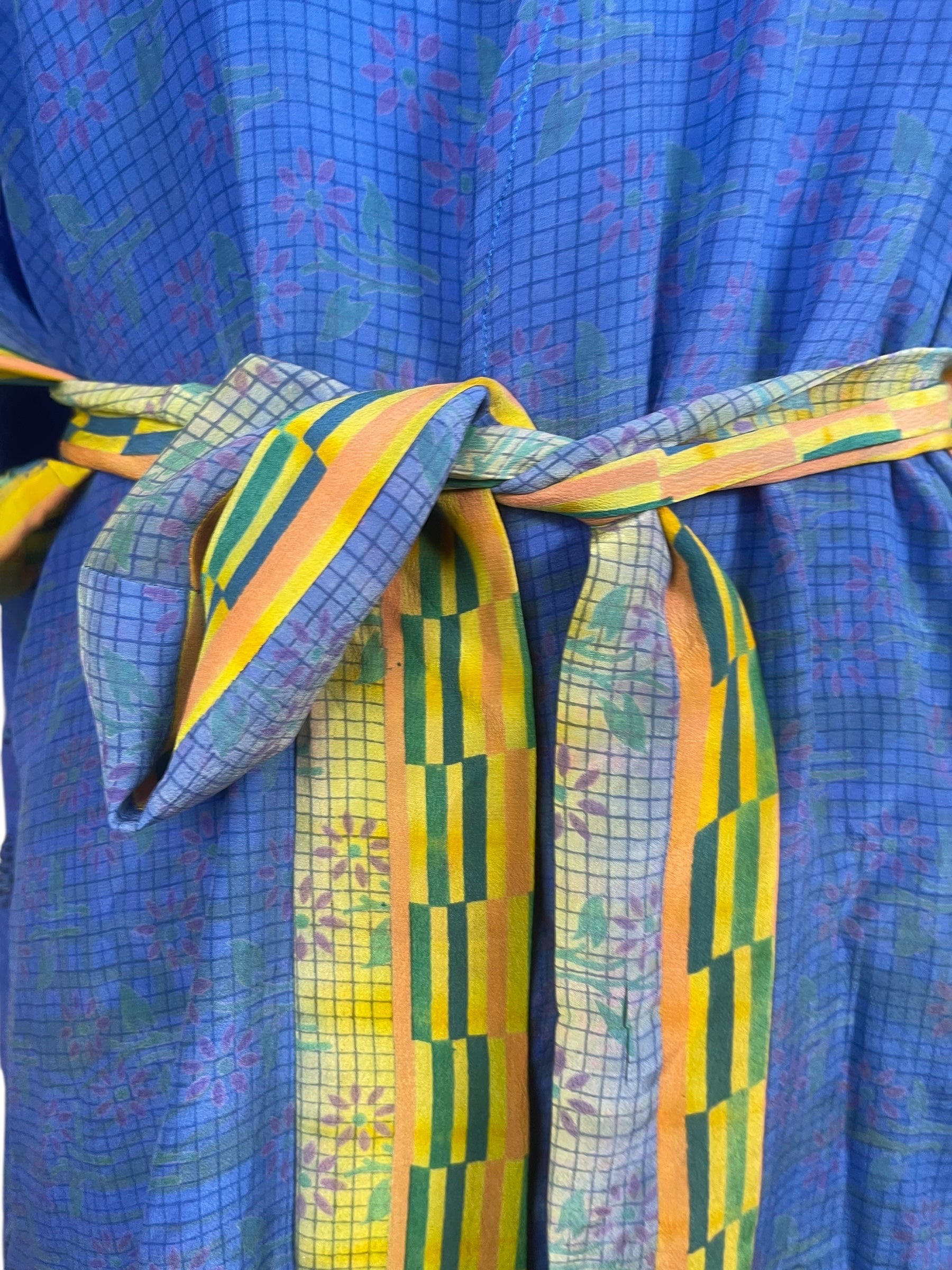 PRC8502 Avatar Pure Silk Kimono-Sleeved Jacket with Belt