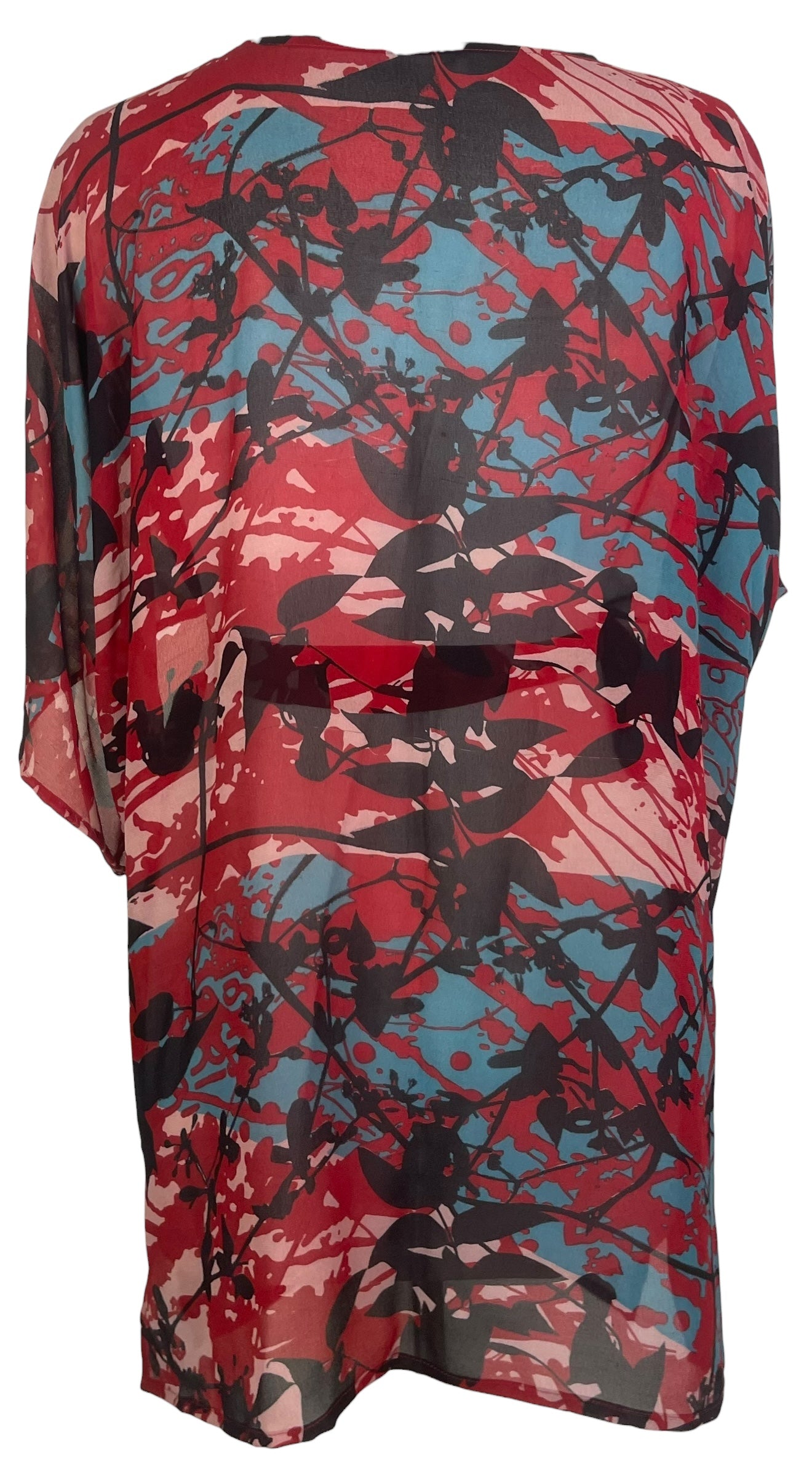 PREVIEW PRG8519 Sheer Wabi Sabi Pure Silk Kimono-Sleeved Jacket with Belt by MARCH2026 – Handmade ethical Short Kimono from sariKNOTsari using upcycled silk. Designed in Canada for travel and slow fashion, loved from Toronto to LA to Sydney. Featuring Zsiska, Bryn Walker and Artisan Leather coats by Rejean Pepin, Pepin designs