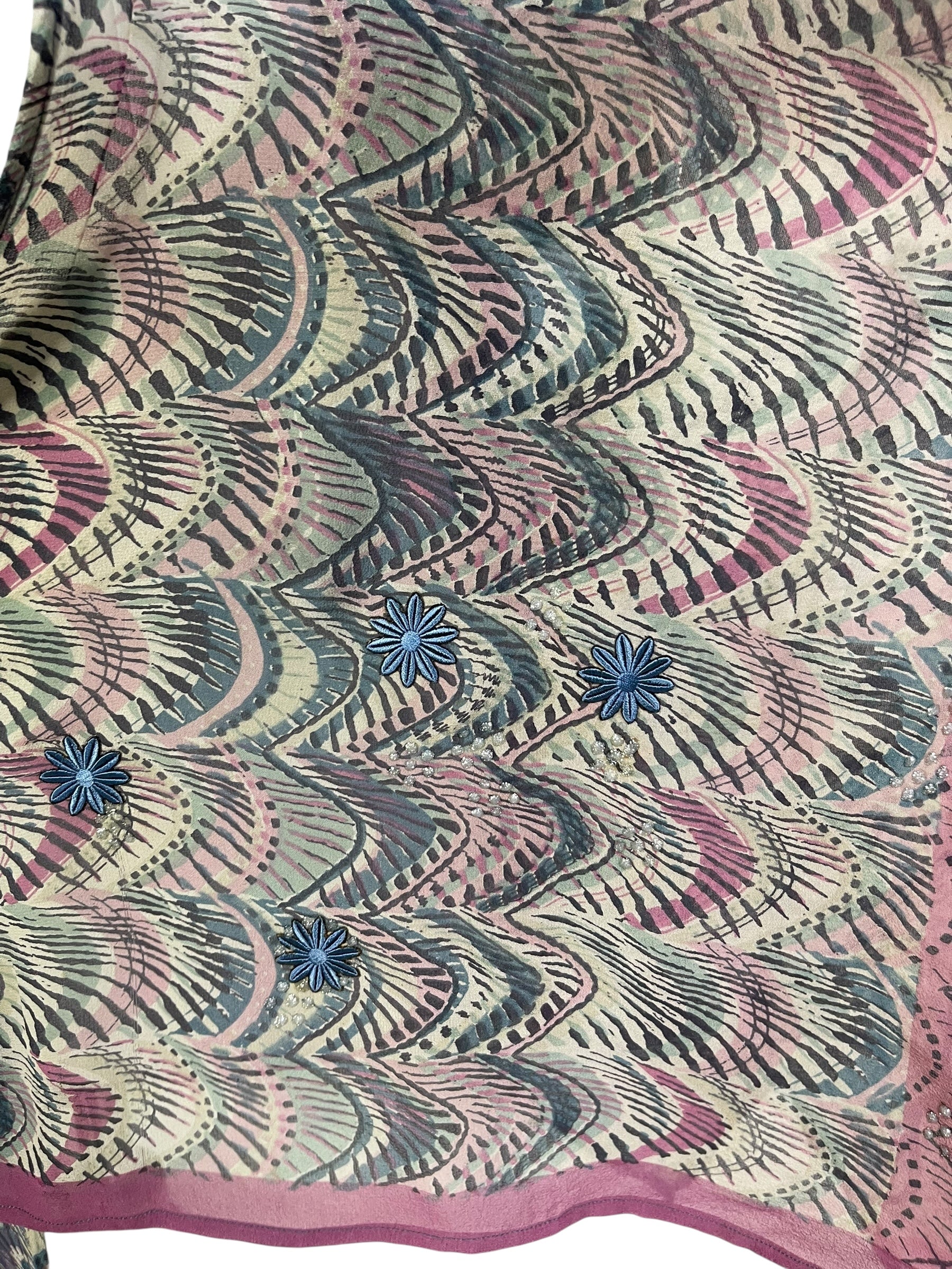 PRG7266 Sheer Wabi Sabi Pure Silk Cardigan