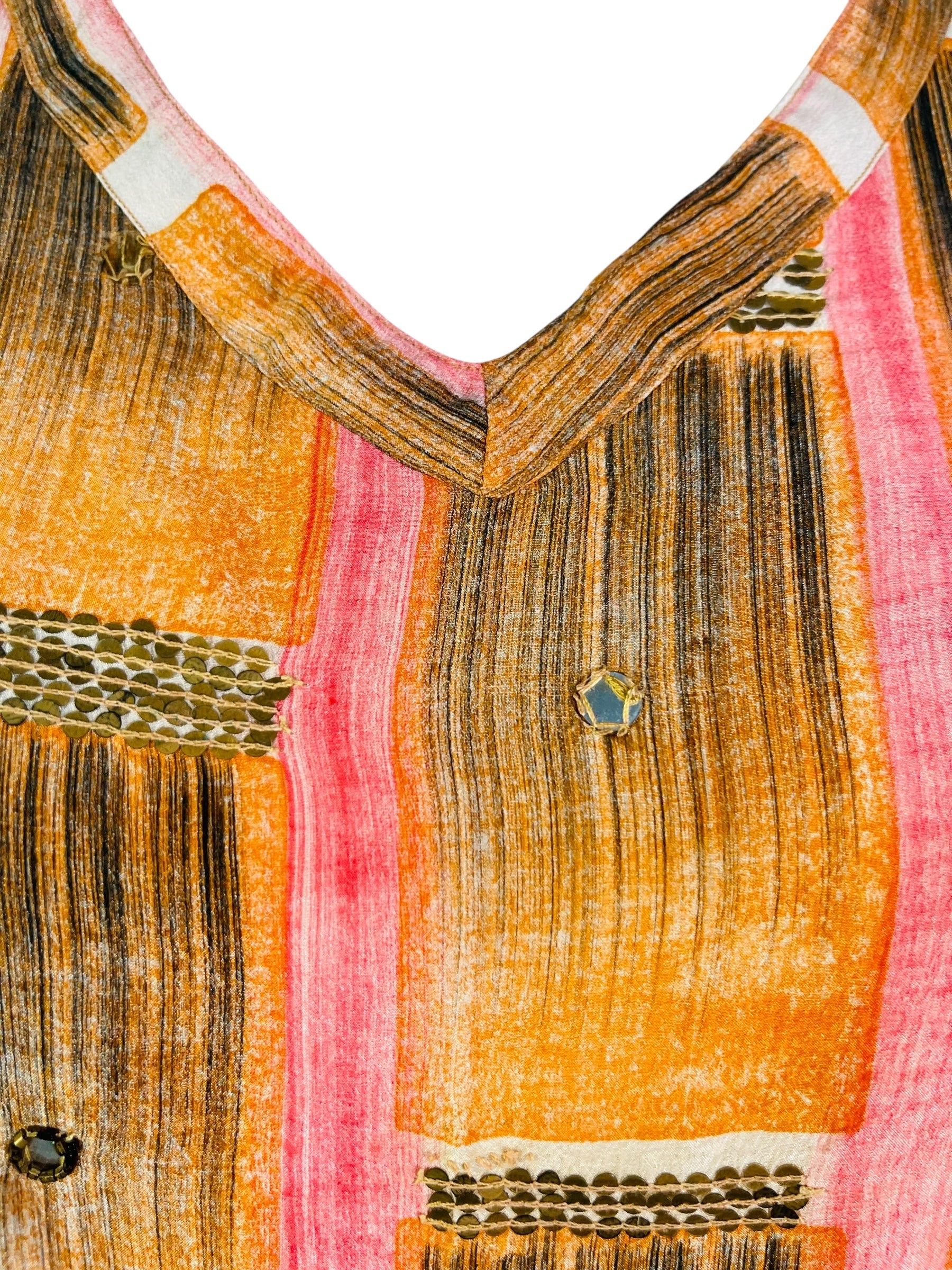 PRC6764 Avatar Pure Silk Midi Length Kaftan