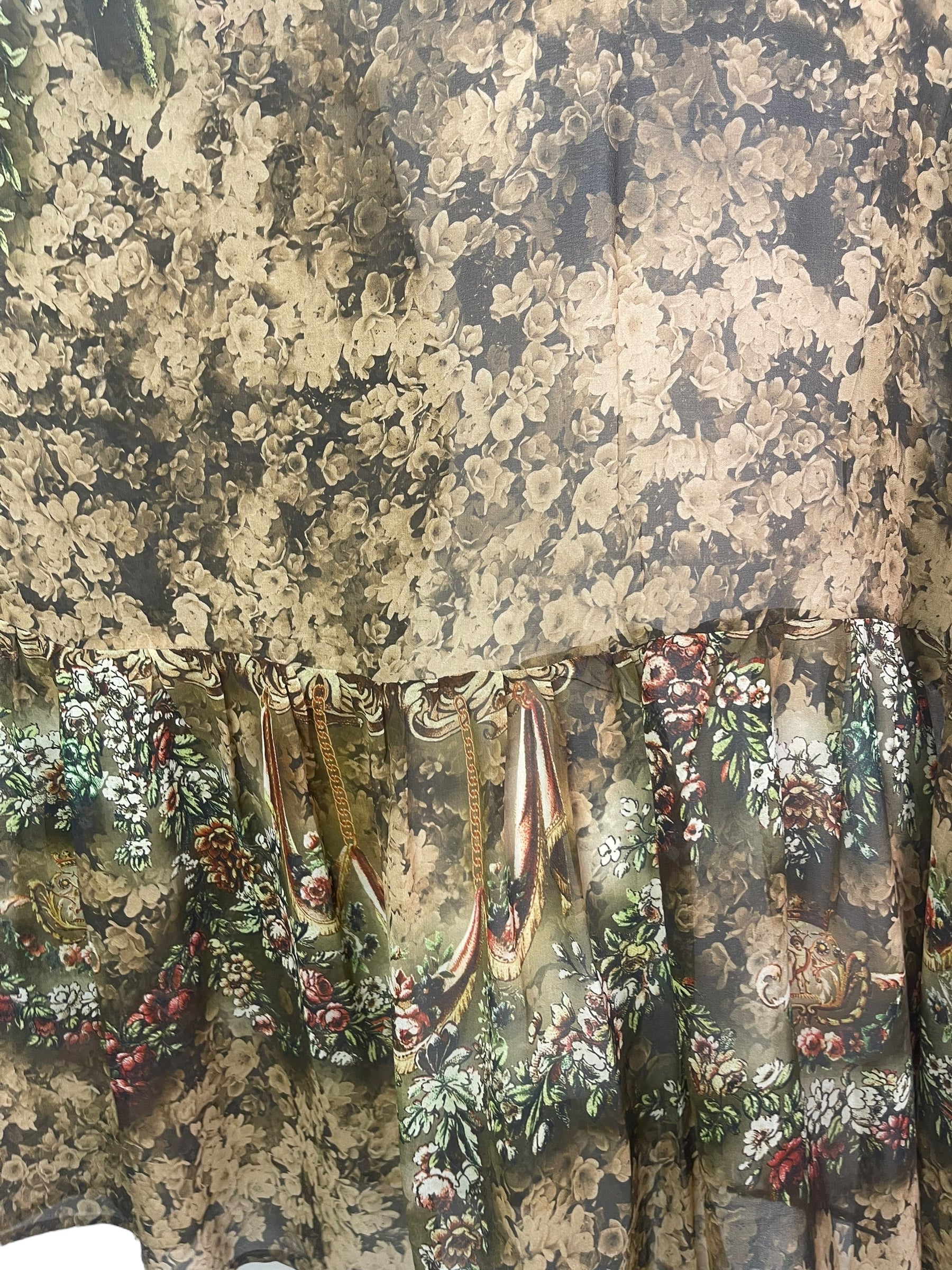 PRG8165 Sheer Wabi Sabi Pure Silk Boxy Babydoll Dress