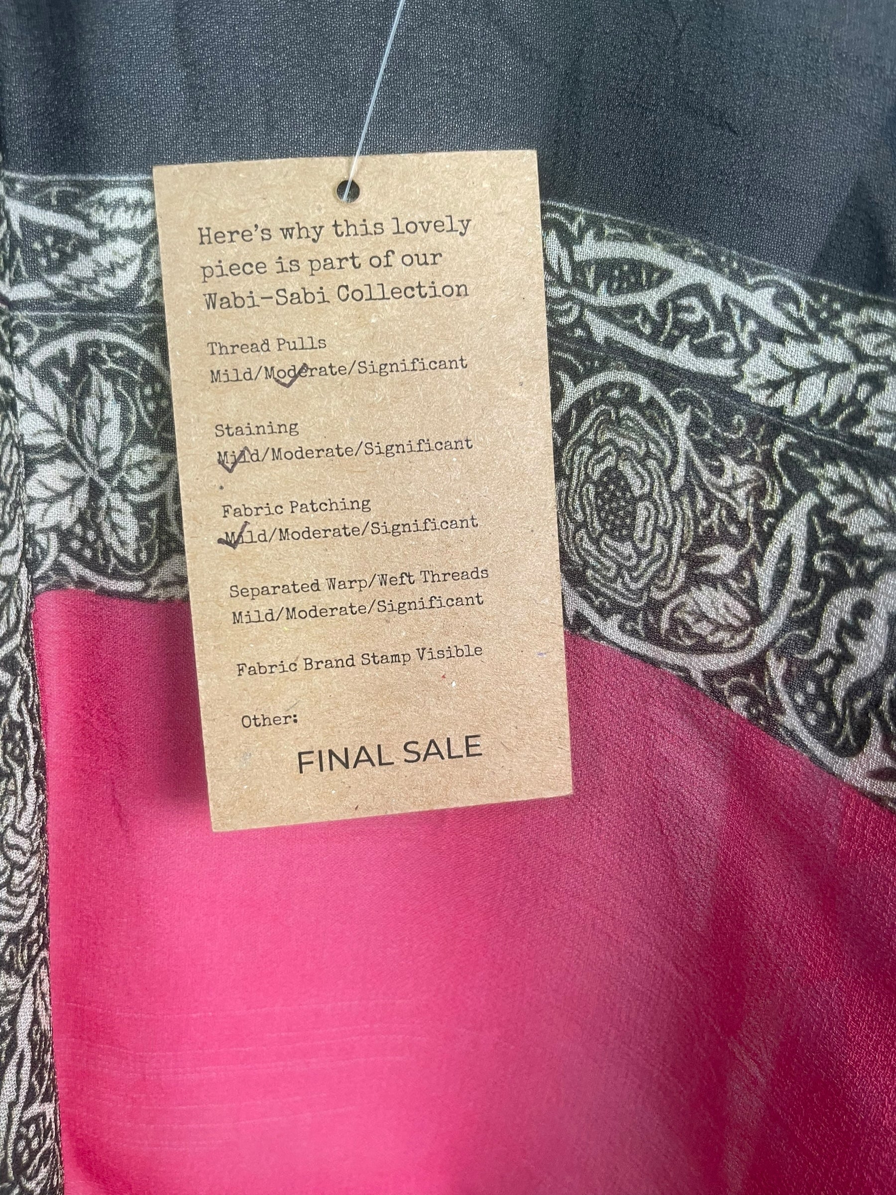 PREVIEW PRG8619 Sheer  Wabi Sabi Pure Silk Kimono-Sleeved Top