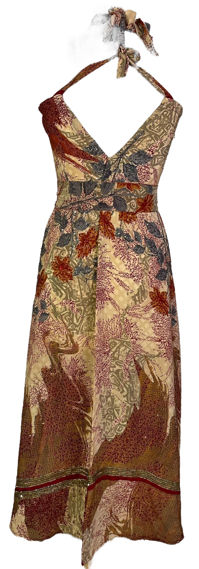 PRC7248 Avatar Pure Silk Maxi Dress with Belt by sariKNOTsari – Handmade ethical Maxi Dress from sariKNOTsari using upcycled silk. Designed in Canada for travel and slow fashion, loved from Toronto to LA to Sydney.