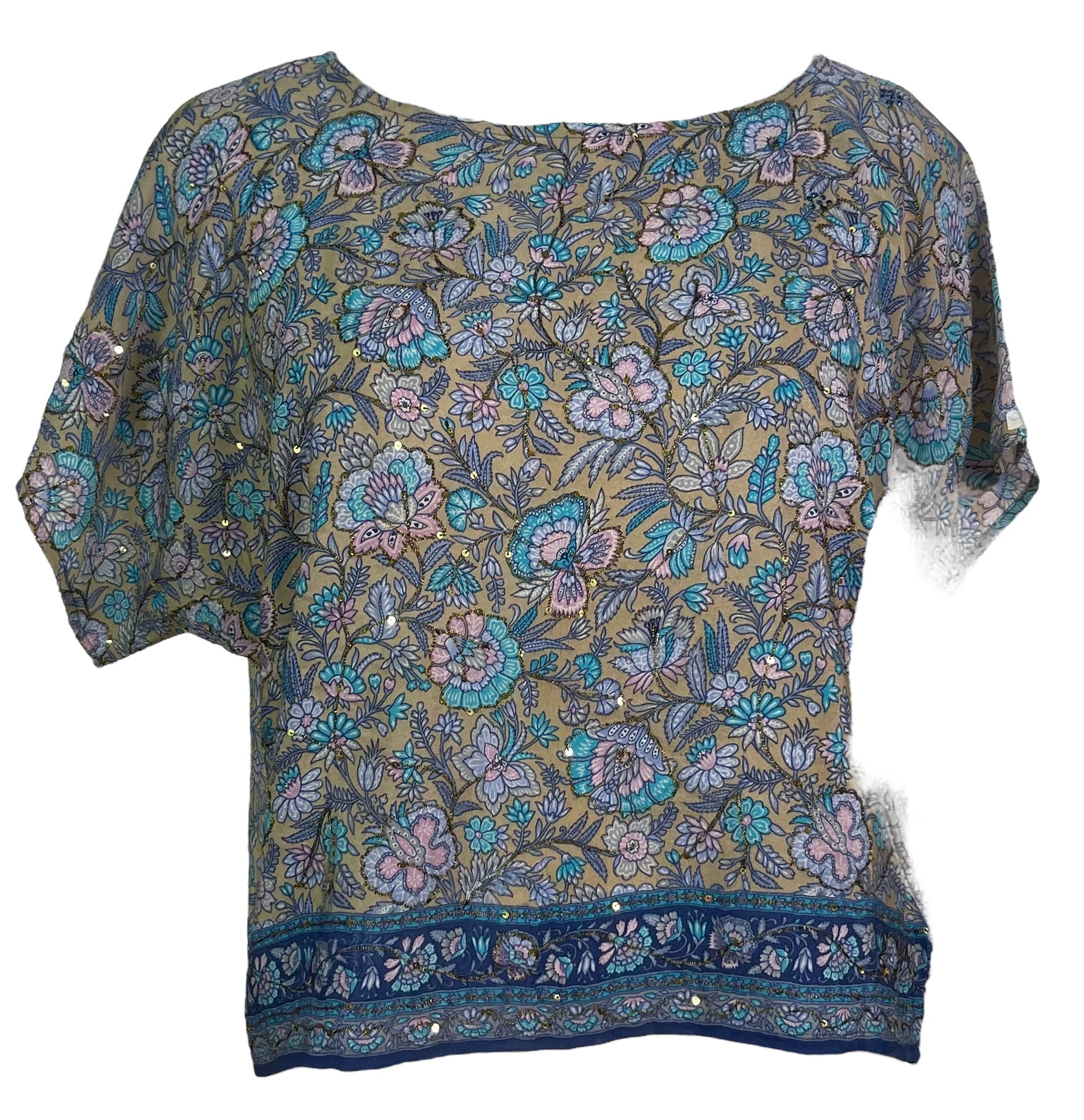 PRC5648 Avatar Pure Silk Boxy Top