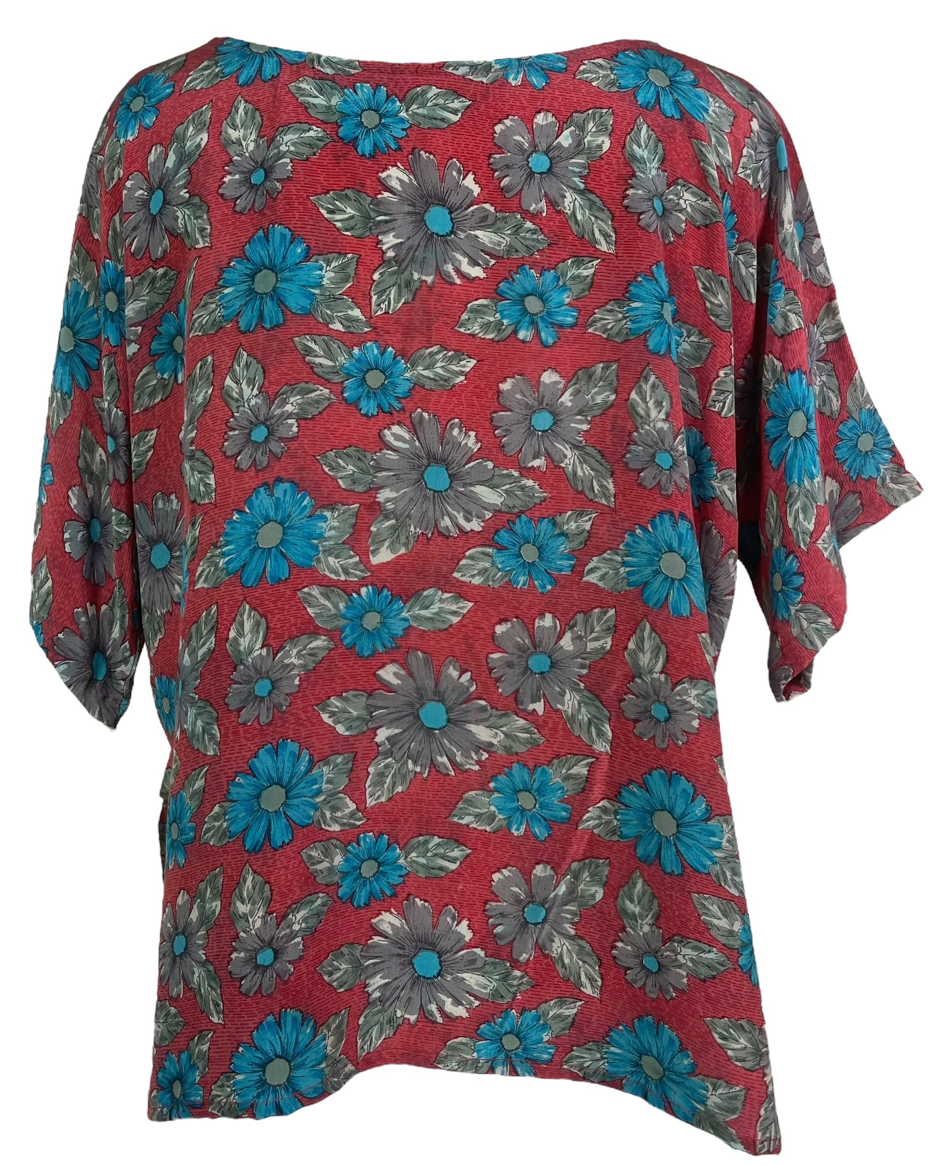 PRC8071 Avatar Pure Silk Side Slit Top