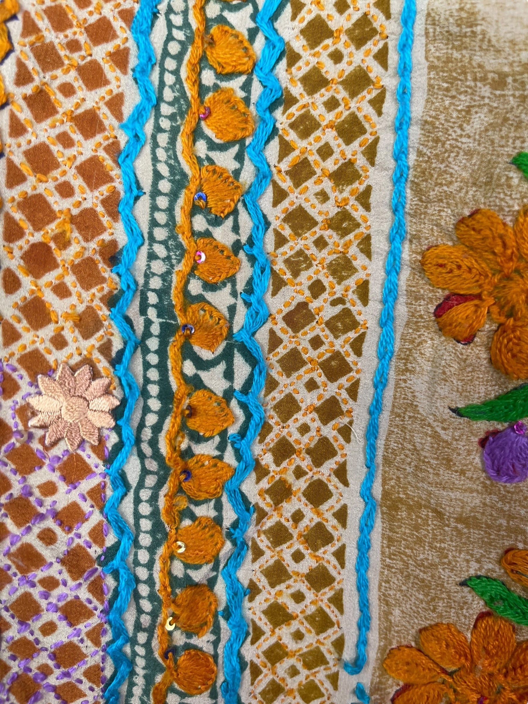 PRC8011 Avatar Pure Silk Short Kaftan Tunic with Slits