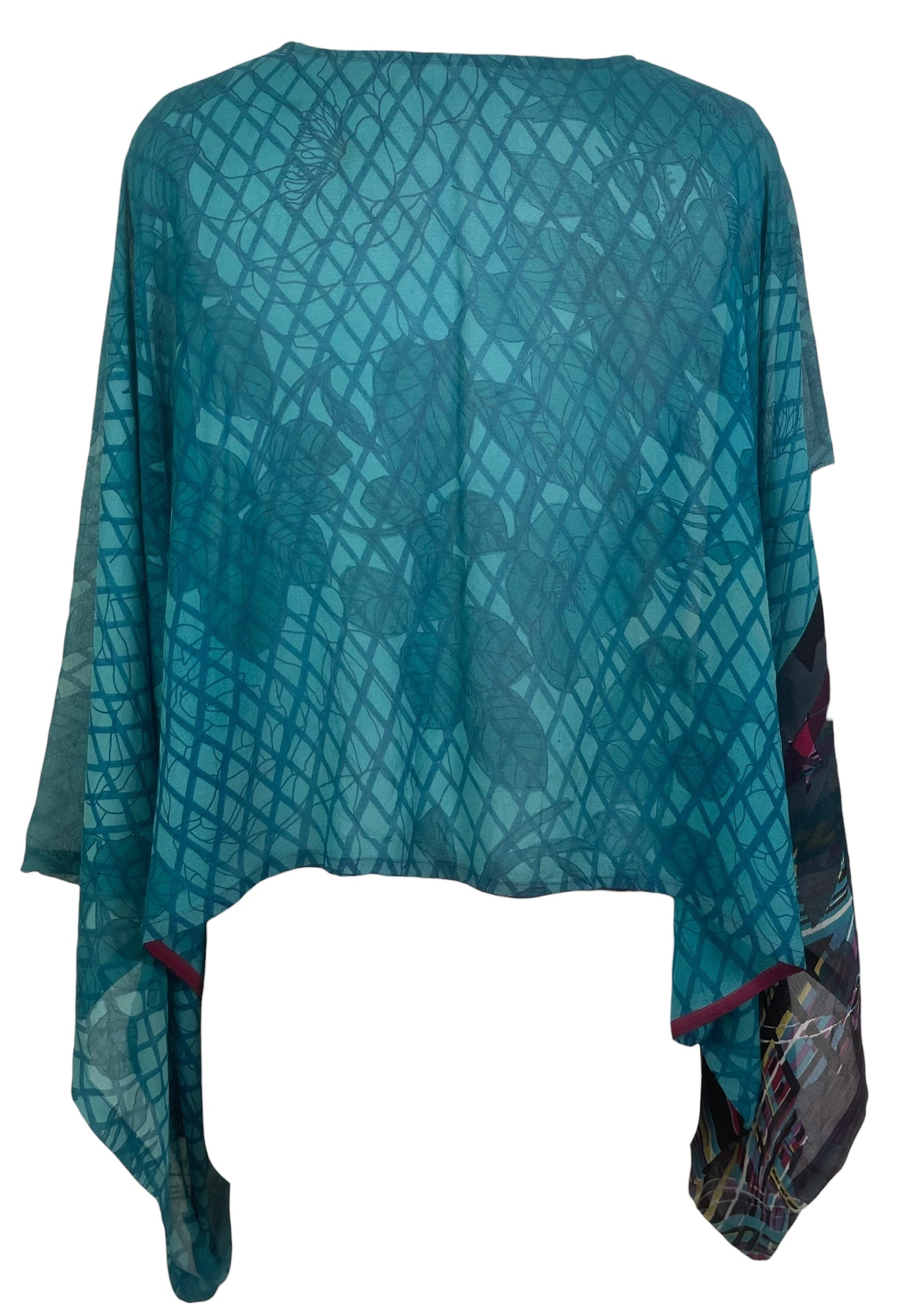 PREVIEW PRG8518 Sheer  Wabi Sabi Pure Silk Kimono-Sleeved Top