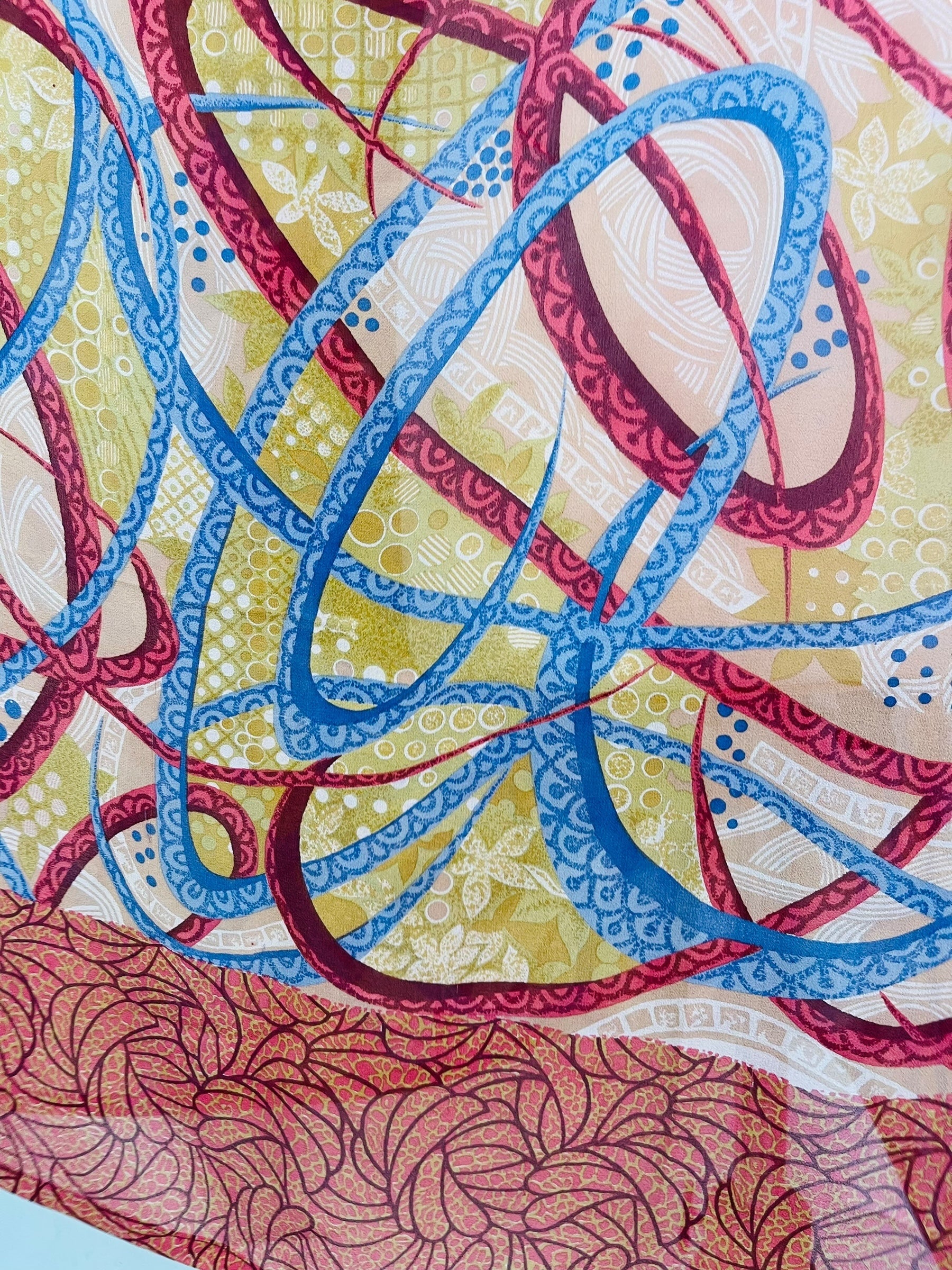 PRG7478 Sheer Avatar Pure Silk Midi Length Kaftan