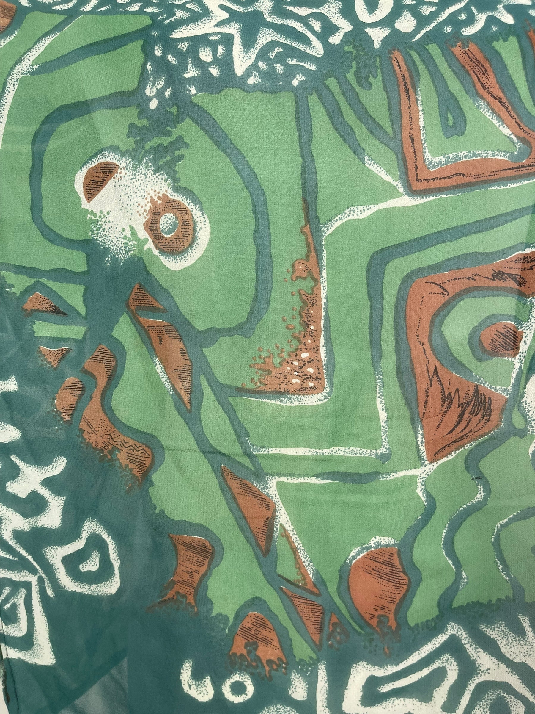 PRG8153 Sheer Avatar Pure Silk Side Slit Top