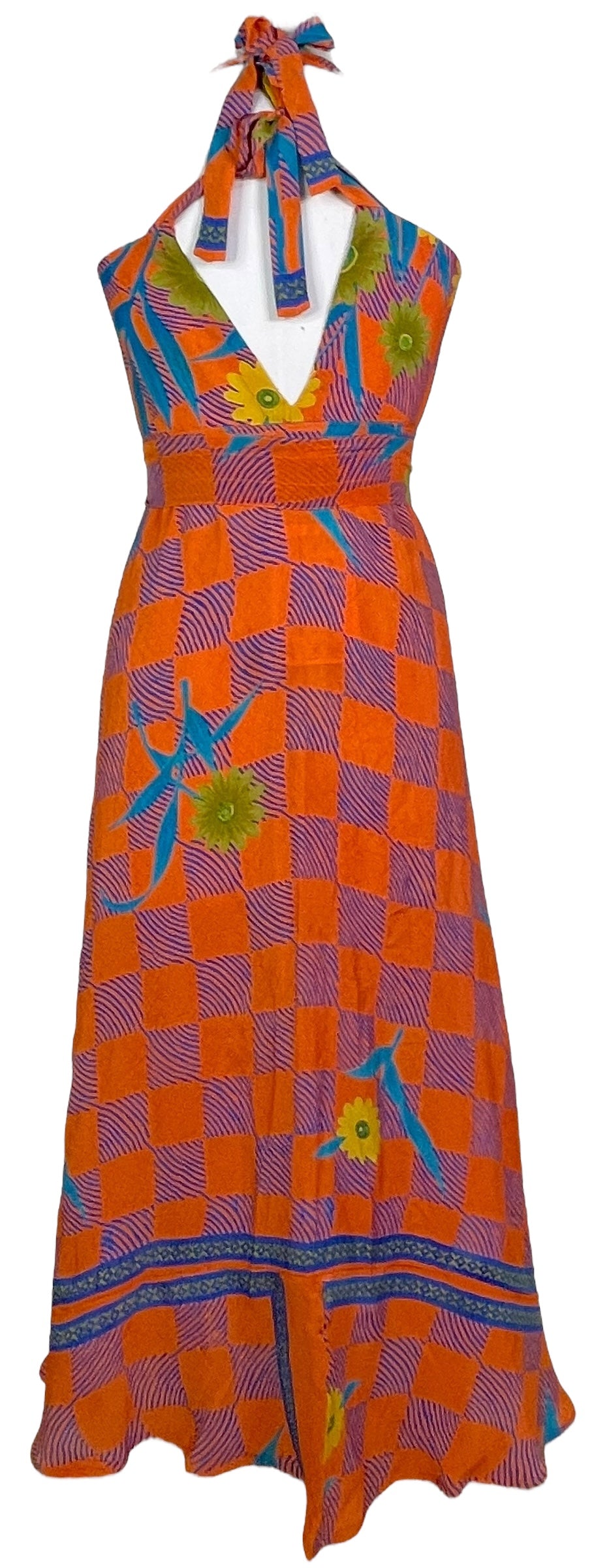 PRC7673 Avatar Pure Silk Maxi Dress with Belt