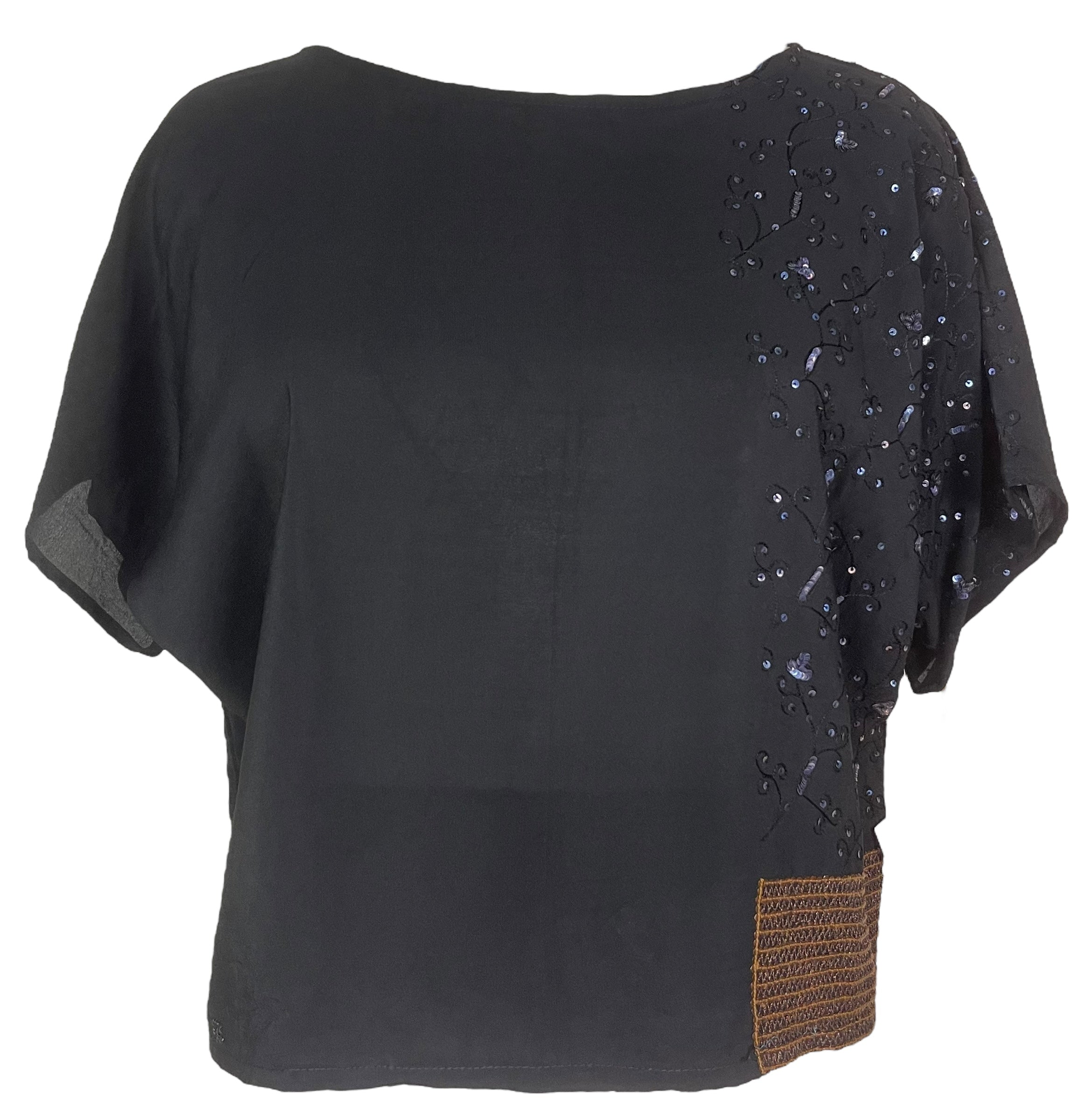 PRC8009 Avatar Pure Silk Boxy Top