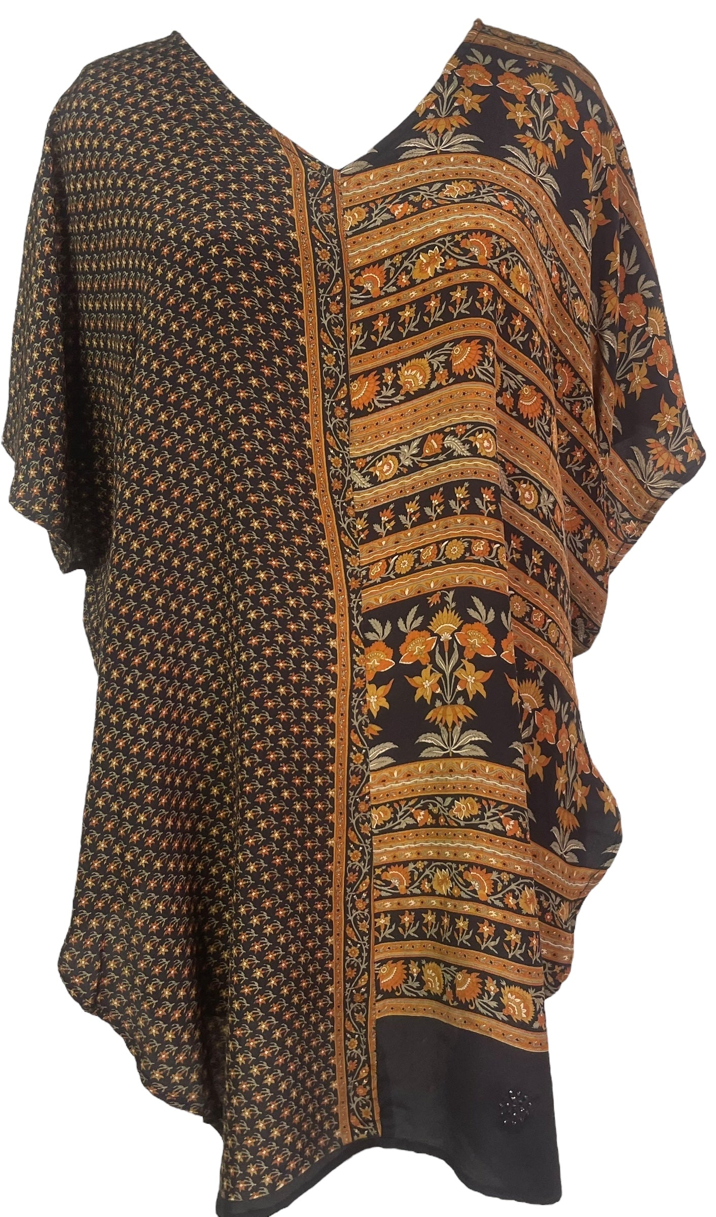 PRC8076 Avatar Pure Silk Waterfall Top