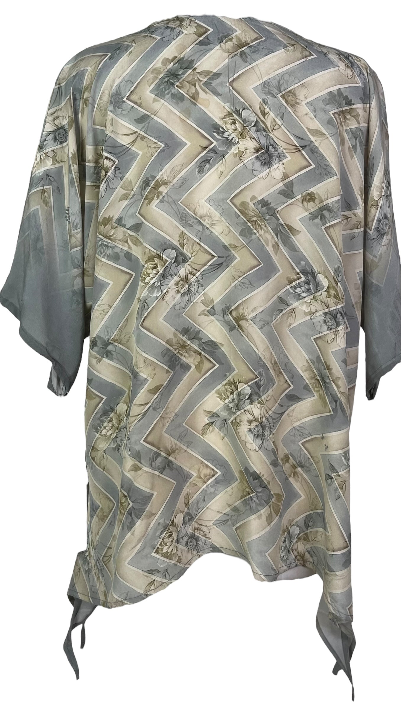 PRC8214 Avatar Pure Silk Long Tunic with Side Ties
