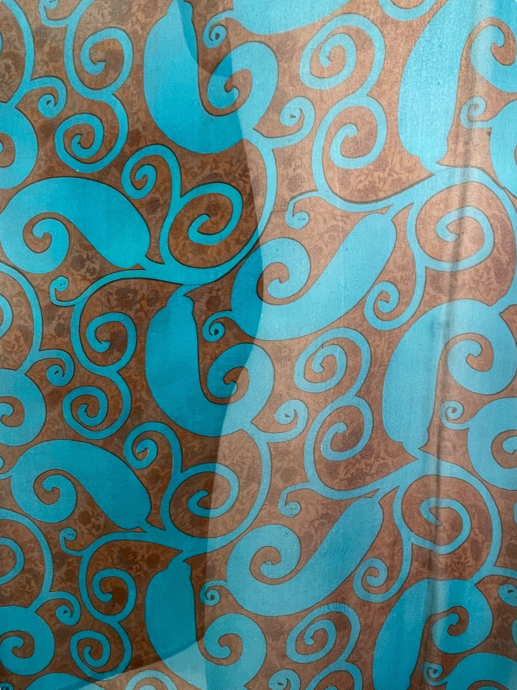 PRG7719 Sheer Wabi Sabi Pure Silk Short Kaftan Tunic with Slits