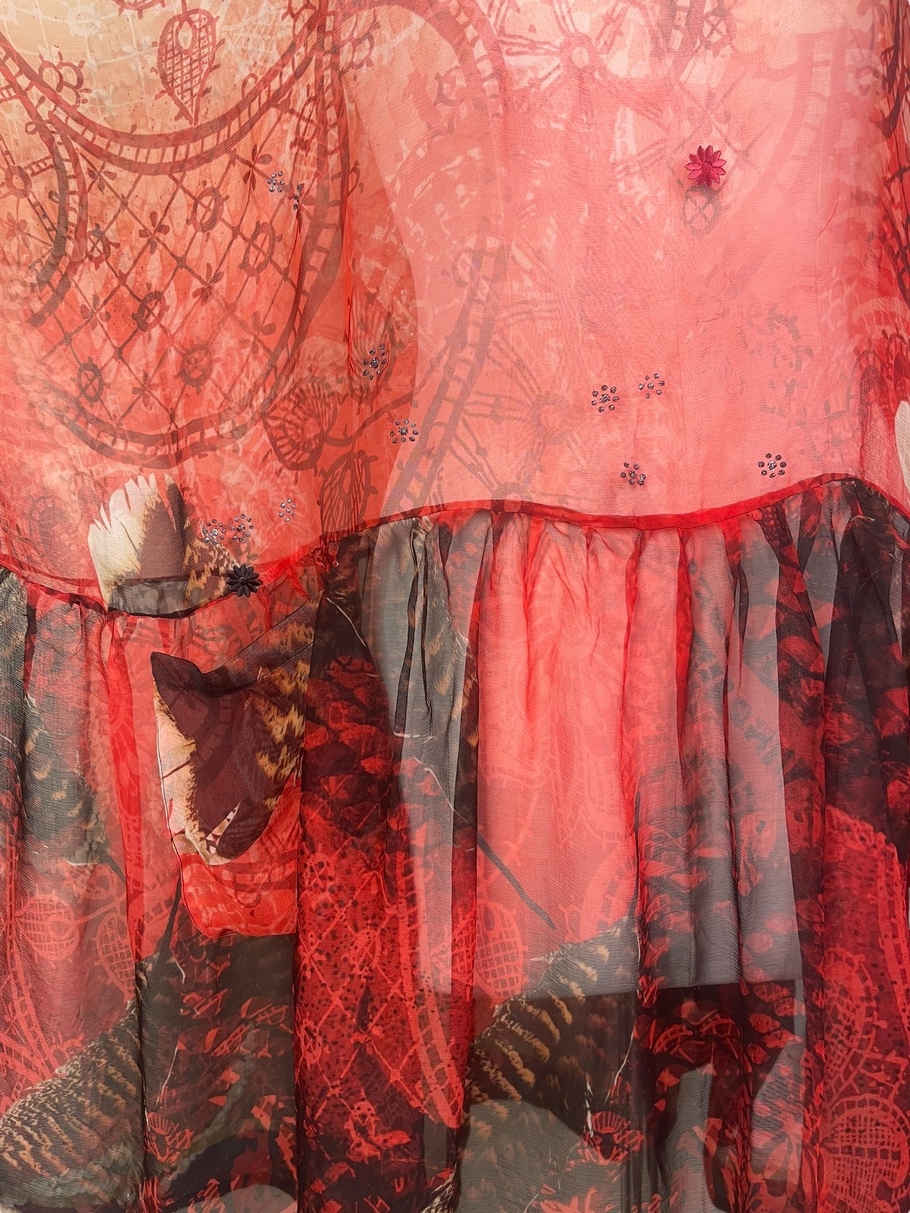 PREVIEW PCH8179 Very Sheer Avatar Pure Silk Chiffon Boxy Babydoll Dress