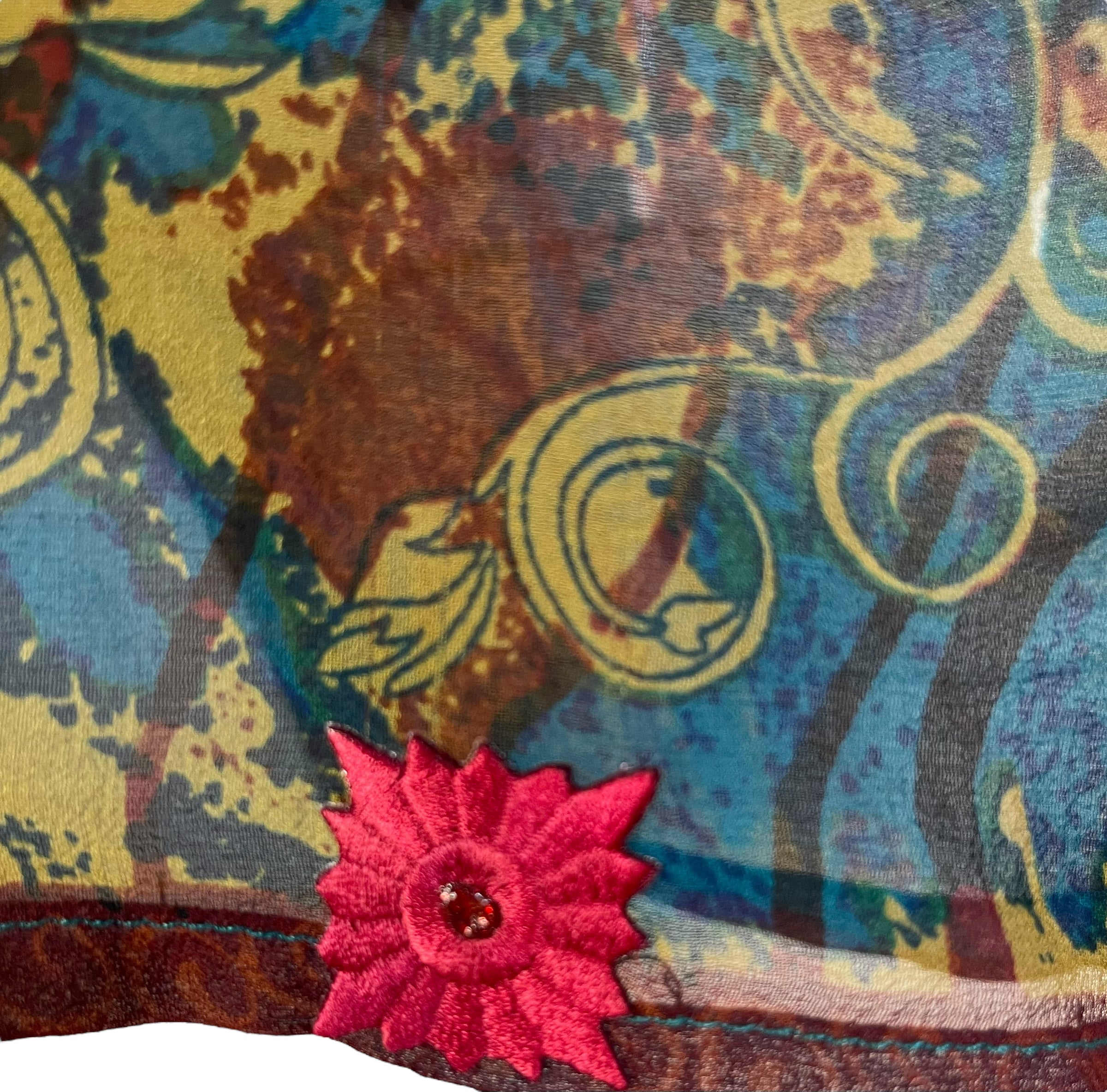 PRG6810 Sheer Wabi Sabi Pure Silk Boxy Top