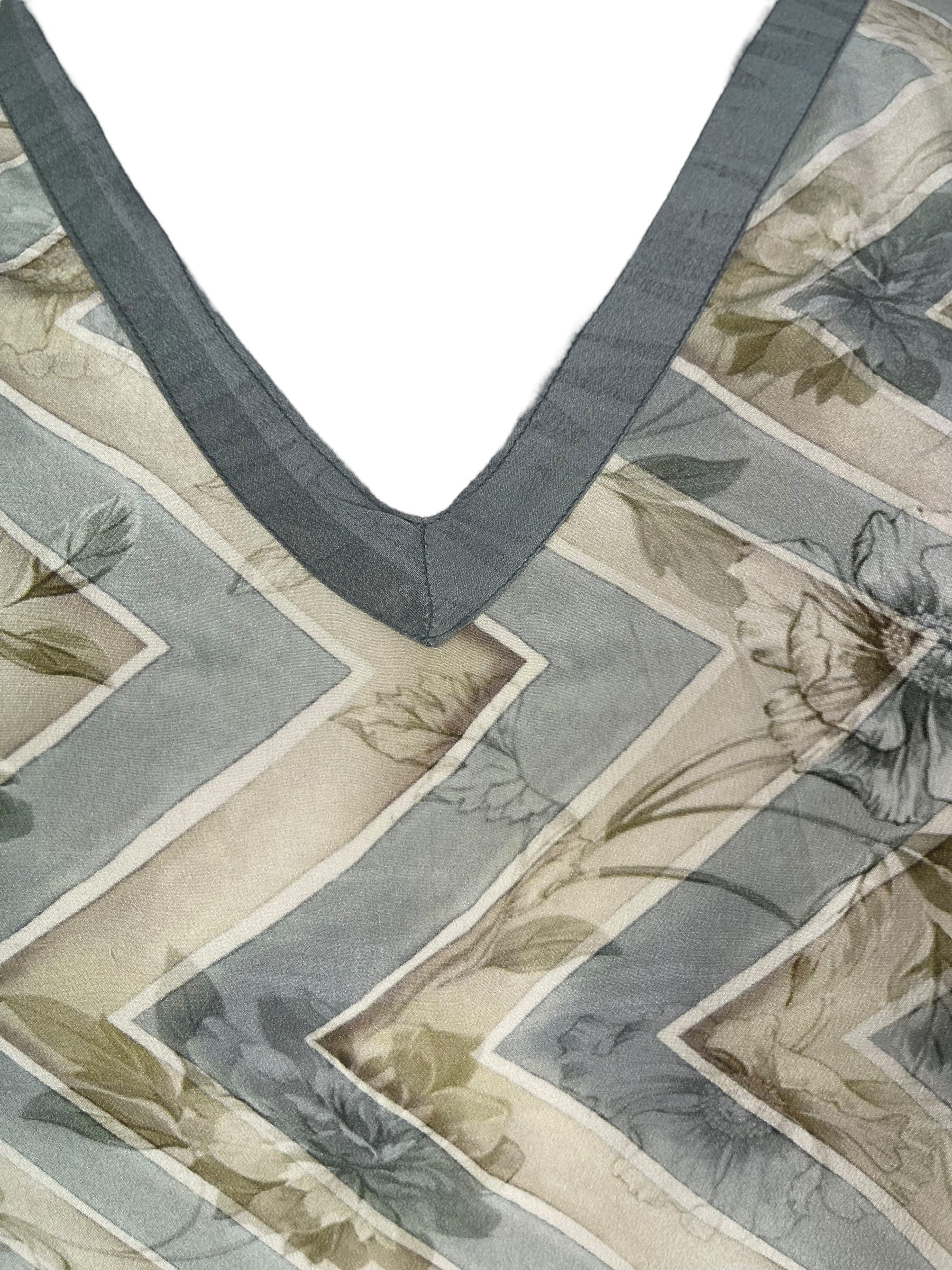 PRC8214 Avatar Pure Silk Long Tunic with Side Ties